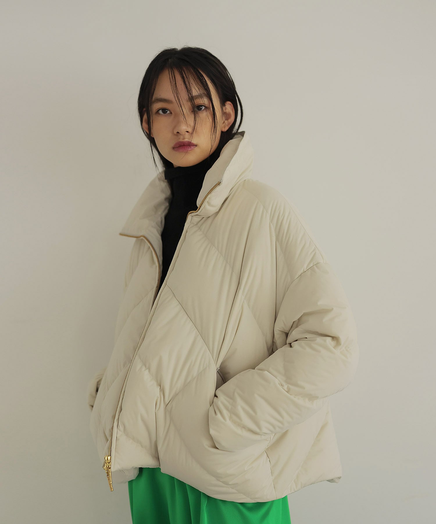 ＜6×1＞cocoon down jacket