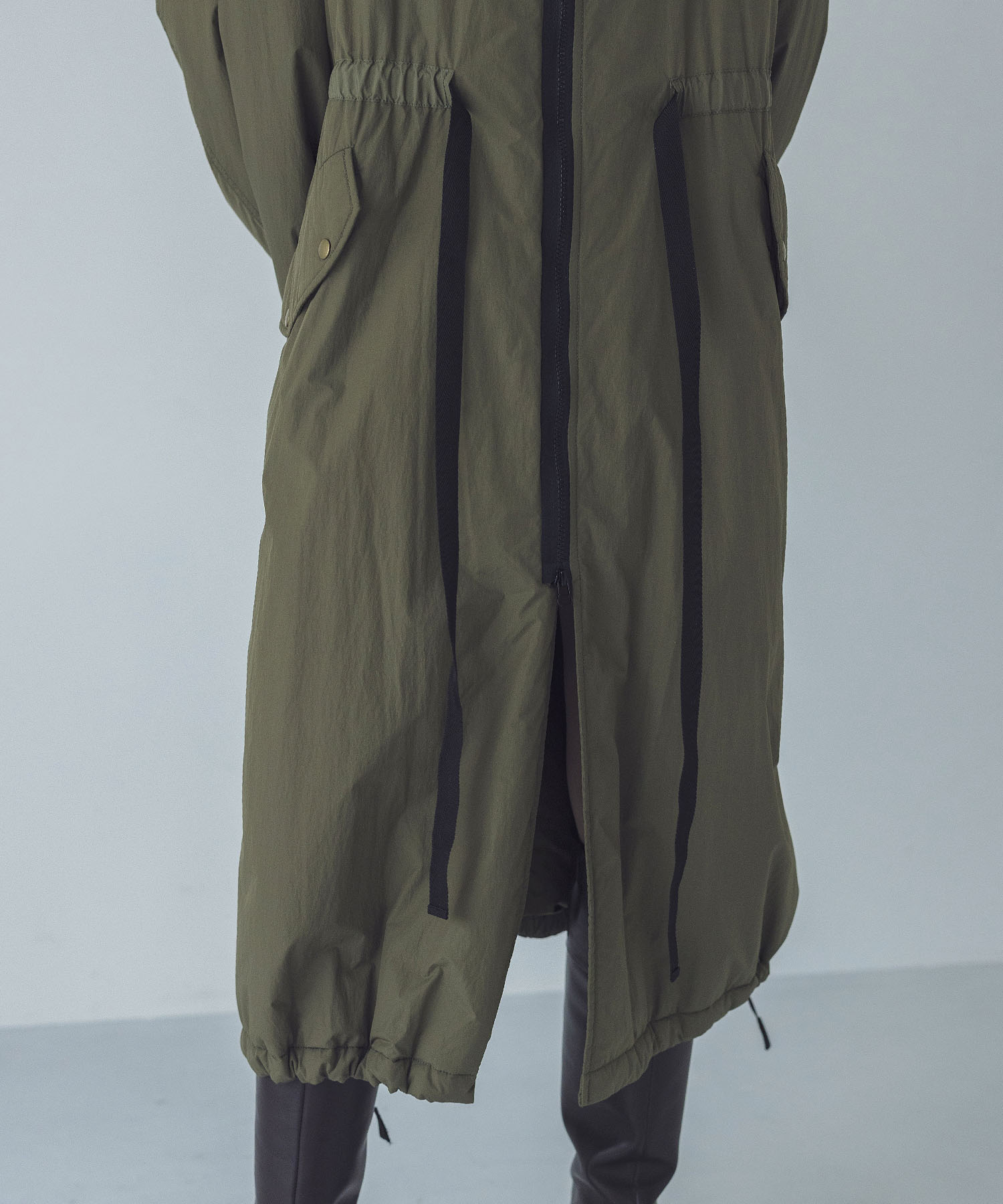 STUMBLY＞Padded Nylon Military Coating | AND ON JIONE STORE