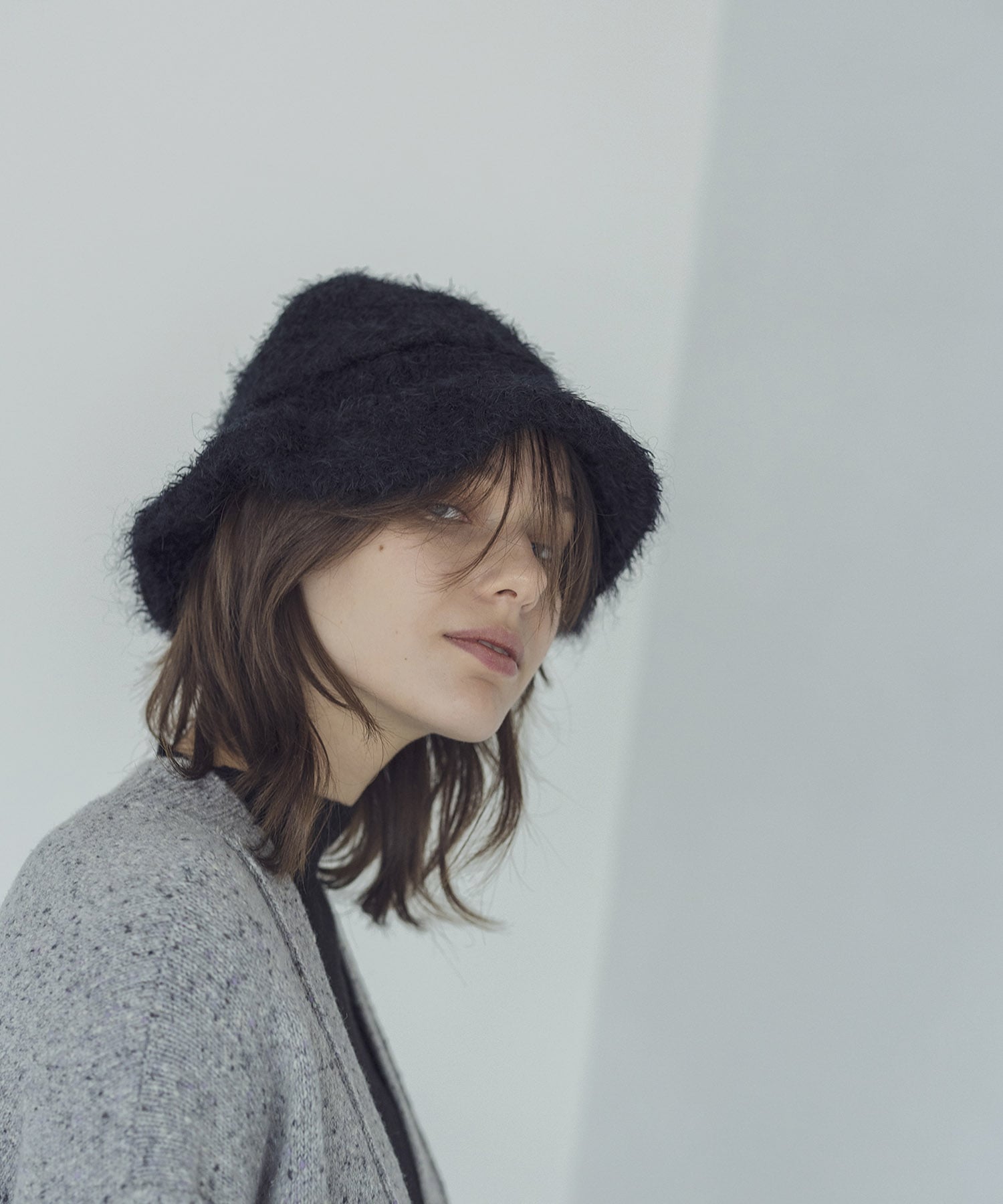 ＜ODAKHA＞shaggy knit hat