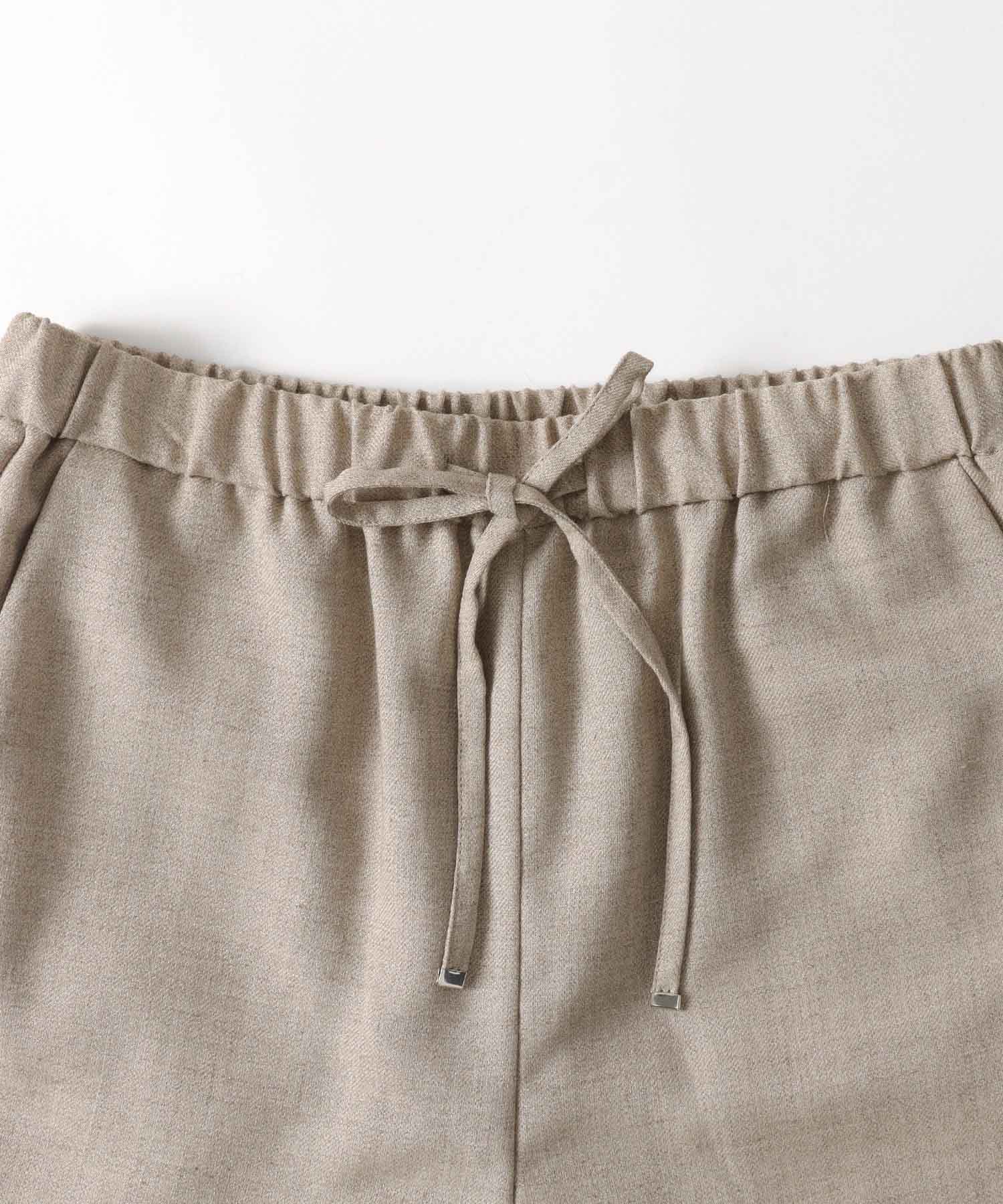 ＜B7＞linen like side line pants