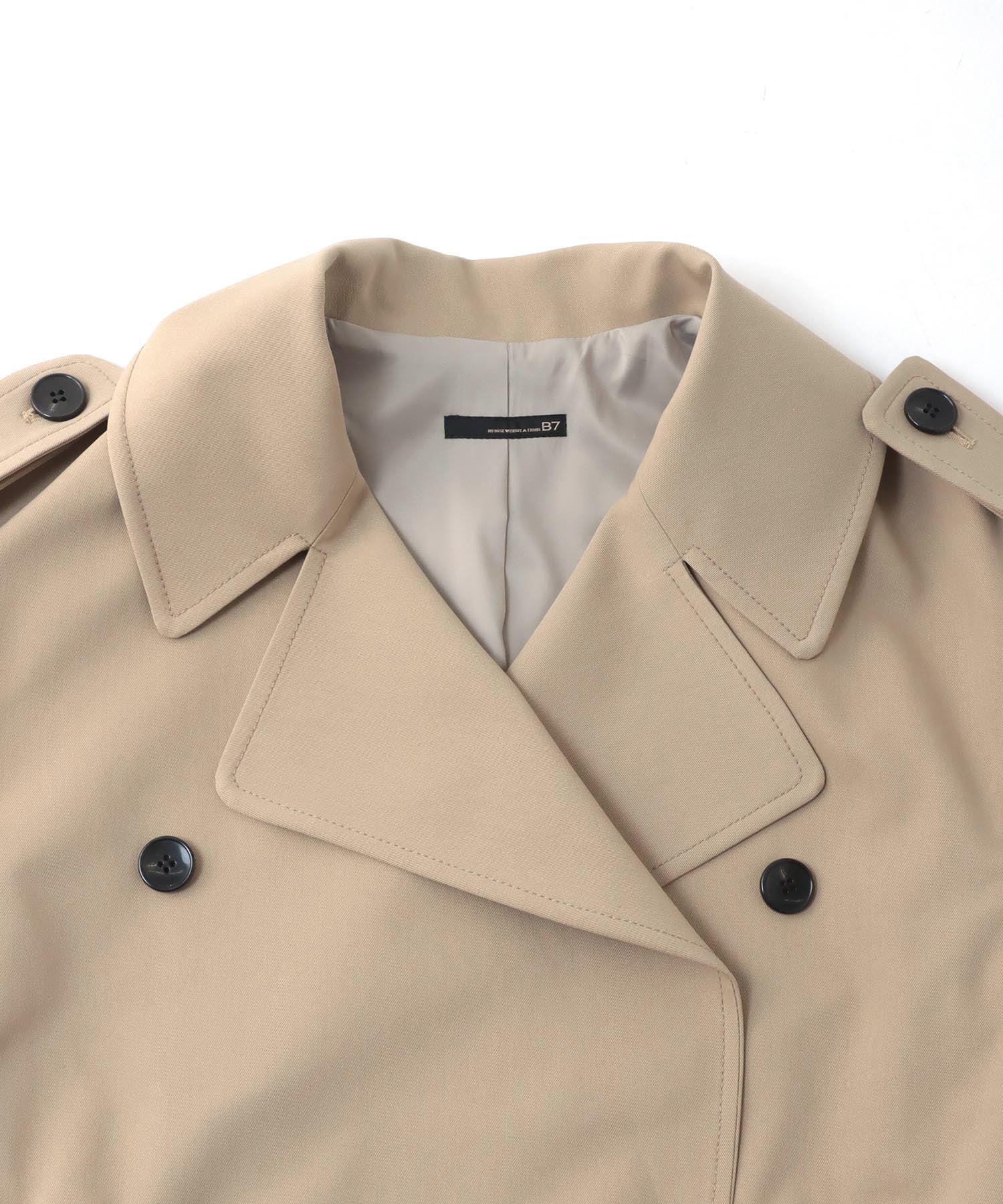 ＜B7＞clear twill trench coat