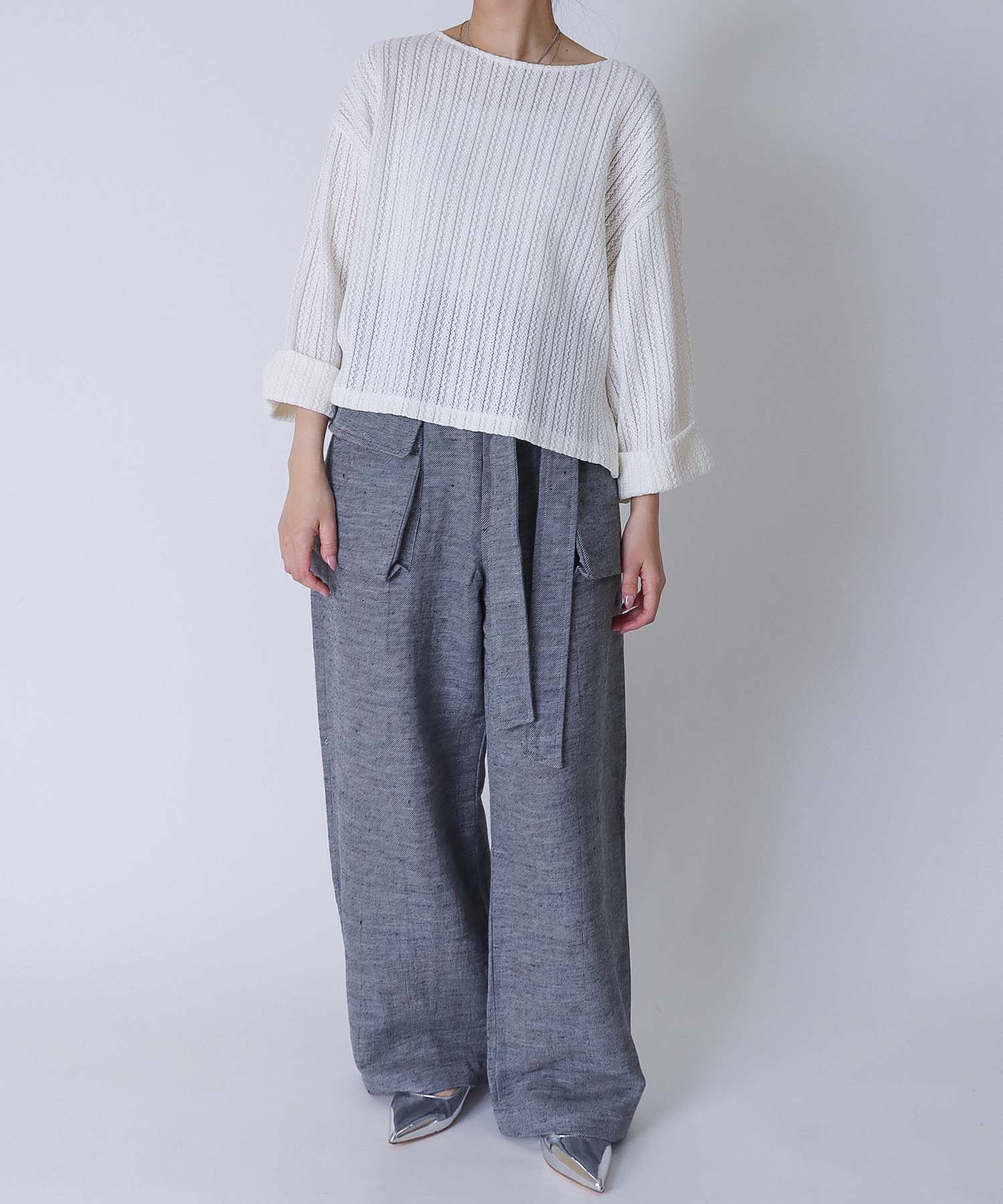 ＜B7＞russell cropped pull