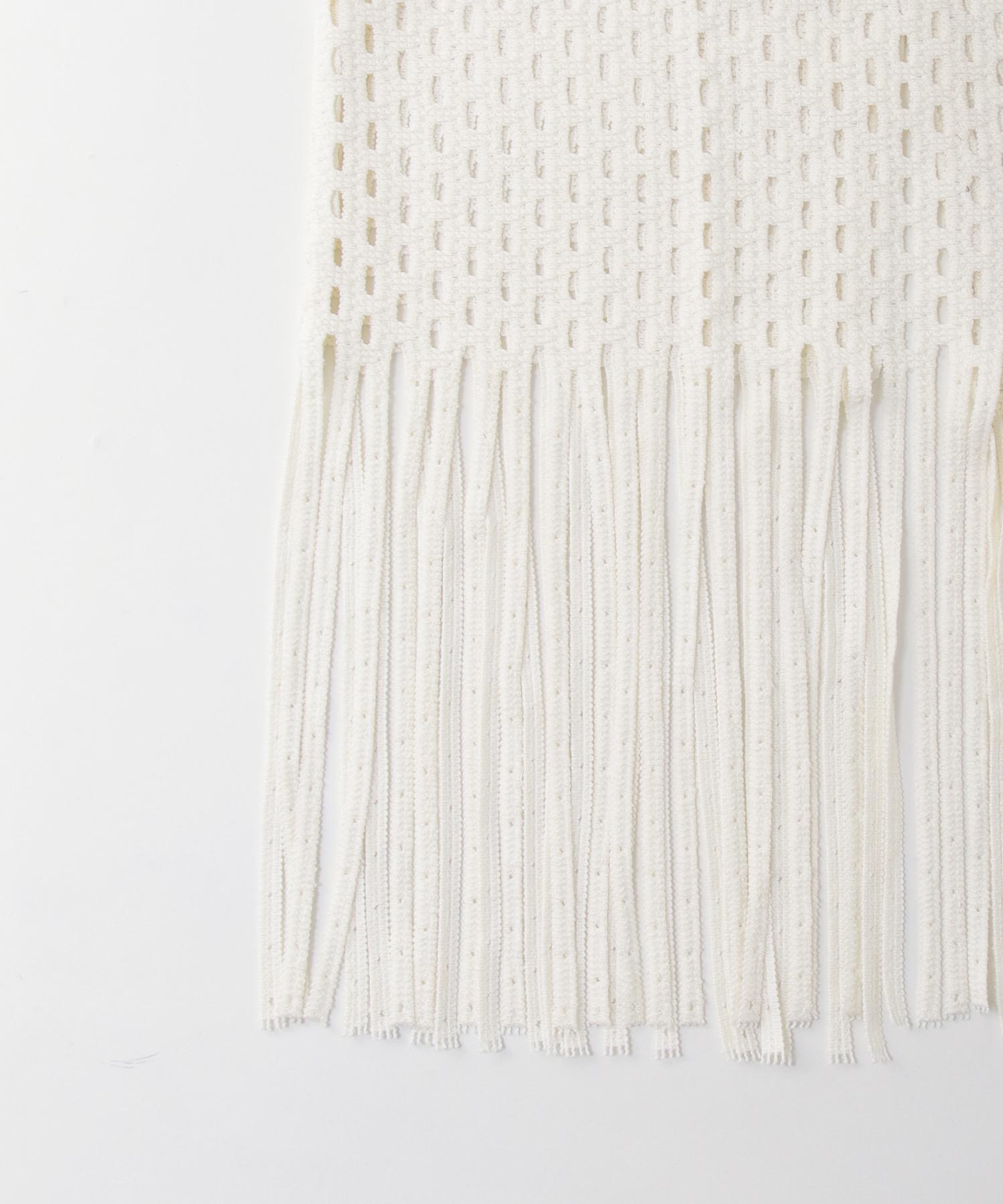 ＜VENIT＞lace fringe skirt