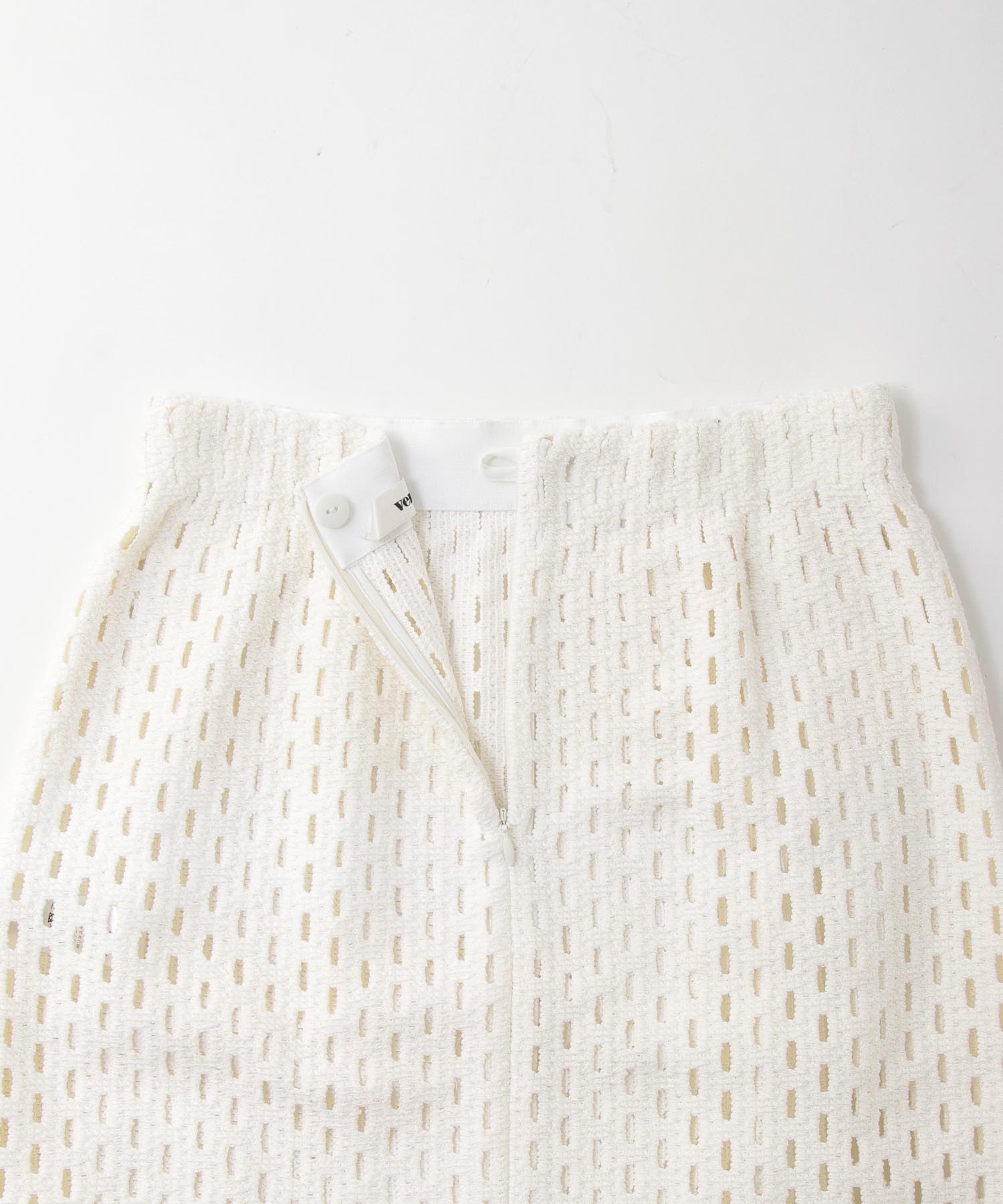 ＜VENIT＞lace fringe skirt
