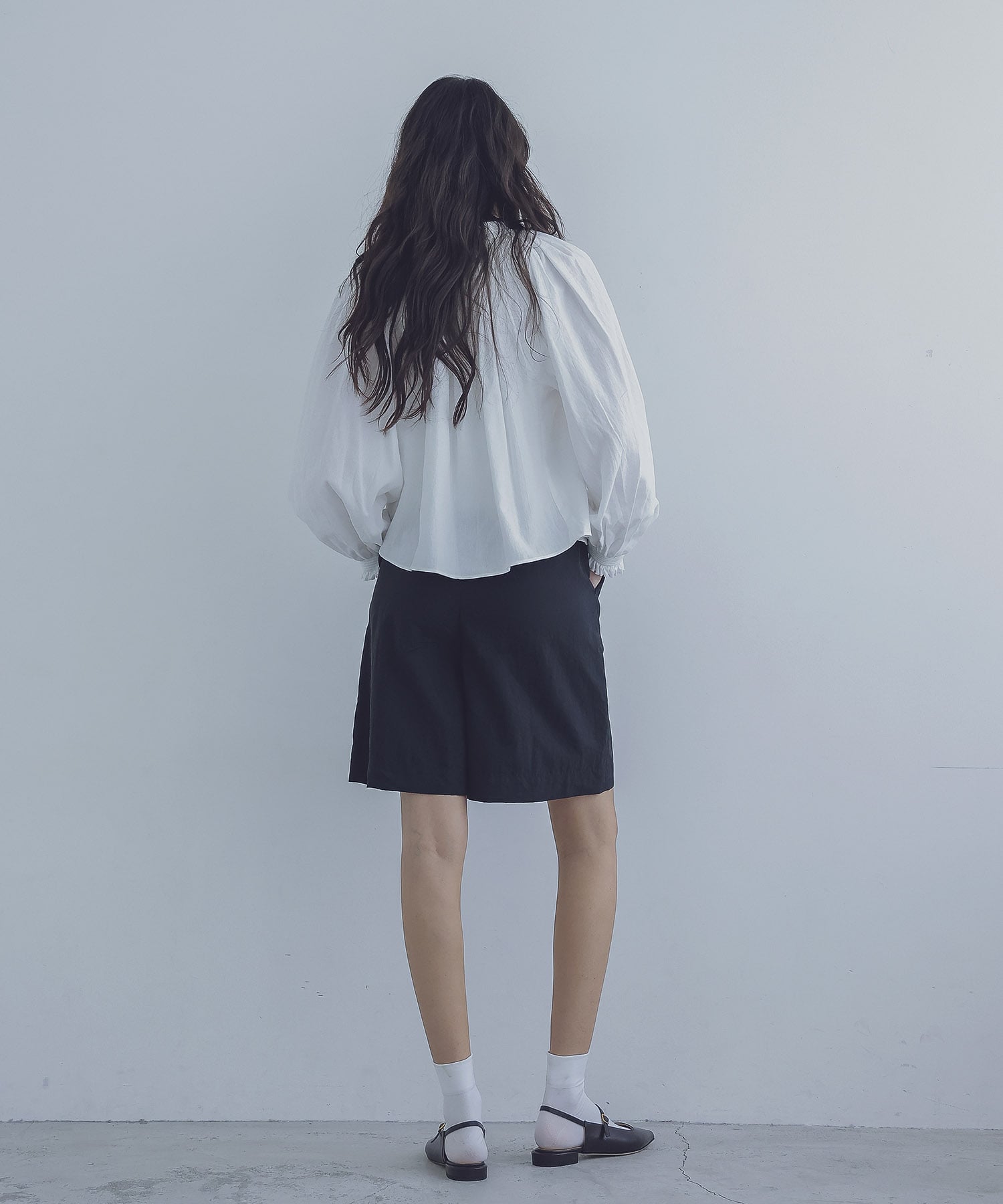 ＜sana＞gather blouse