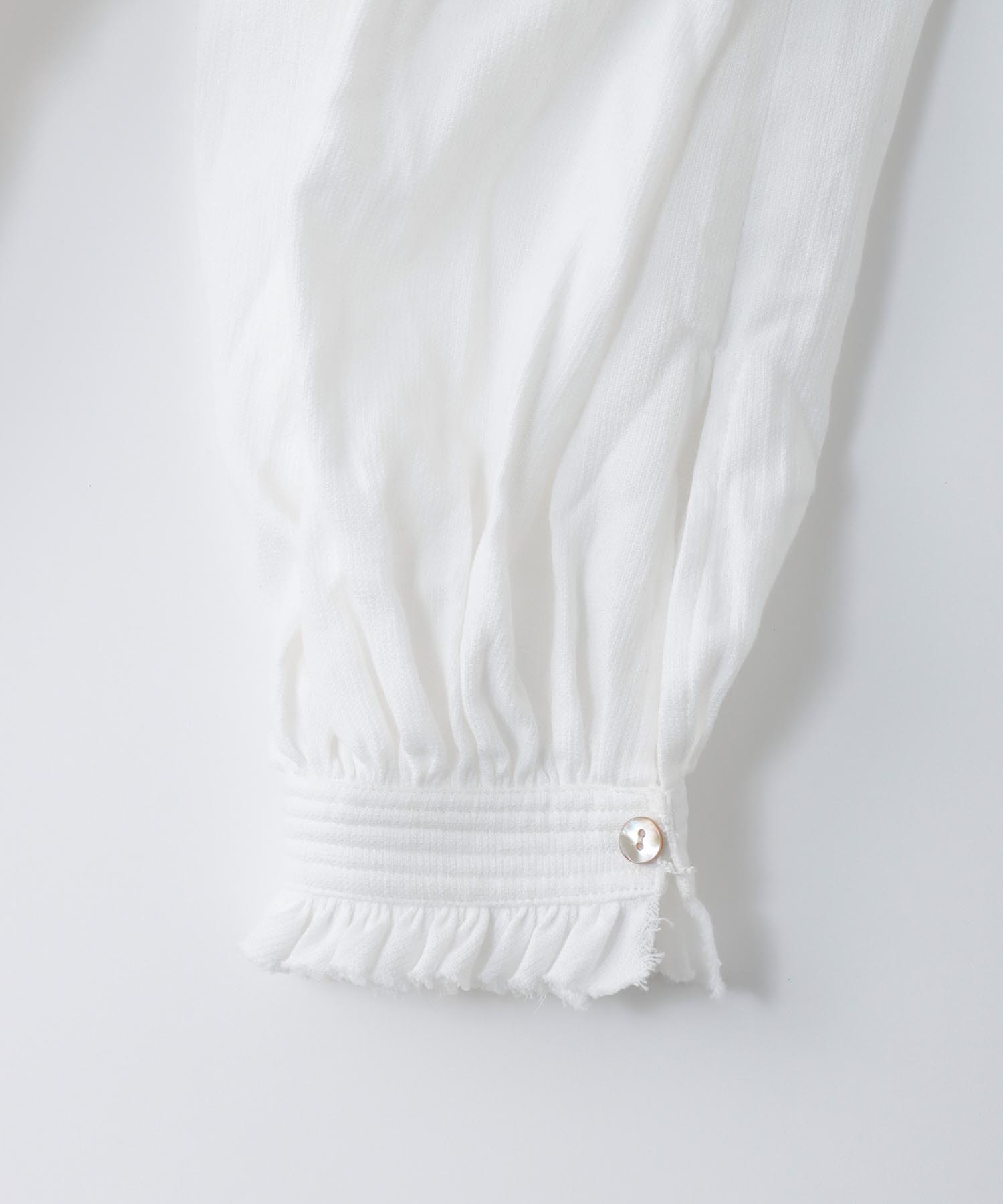 ＜sana＞gather blouse