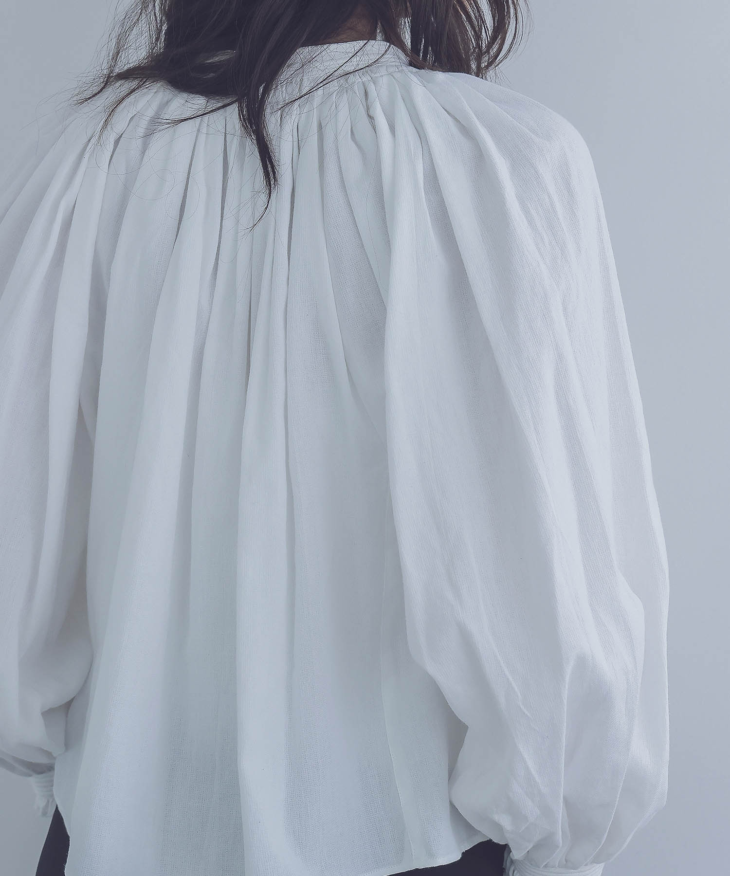＜sana＞gather blouse