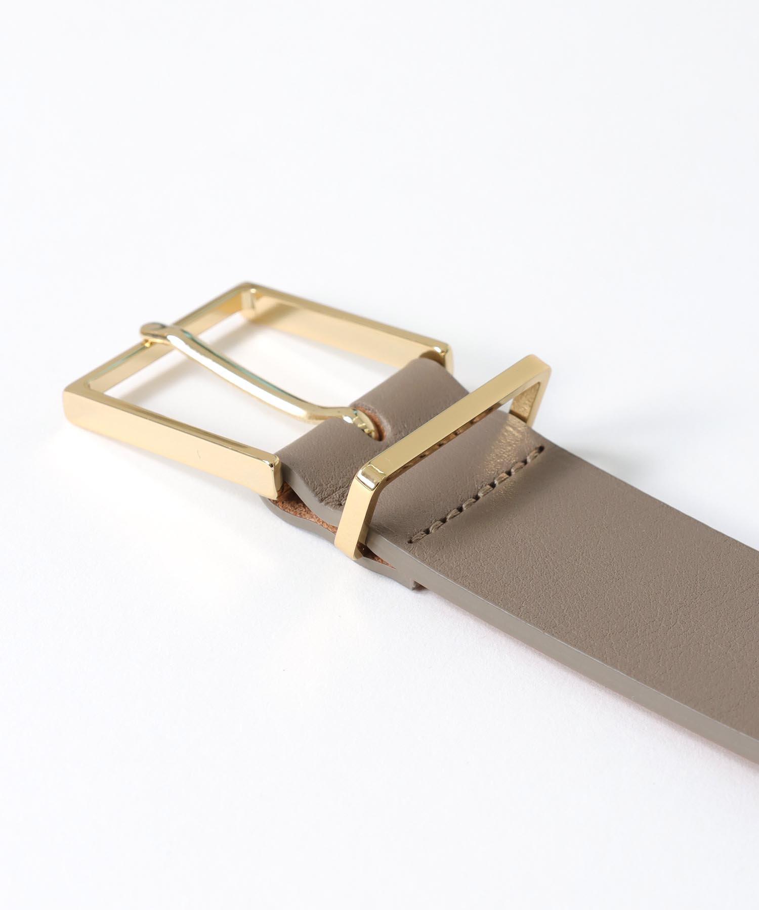 ＜MAISON BOINET＞gold square belt