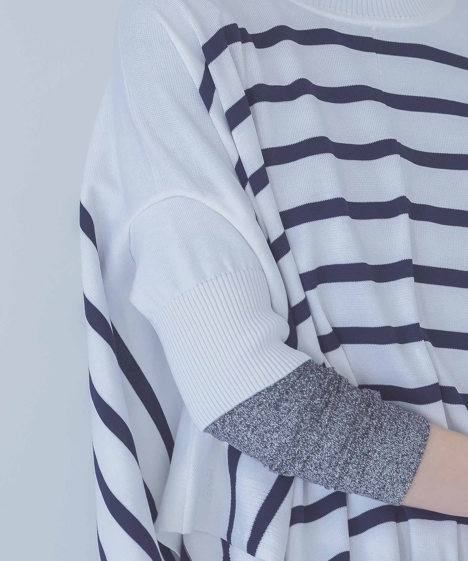 ＜STUMBLY＞deformation pullover knit