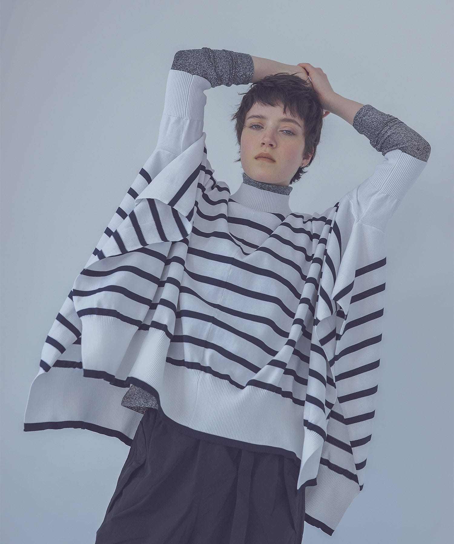＜STUMBLY＞deformation pullover knit