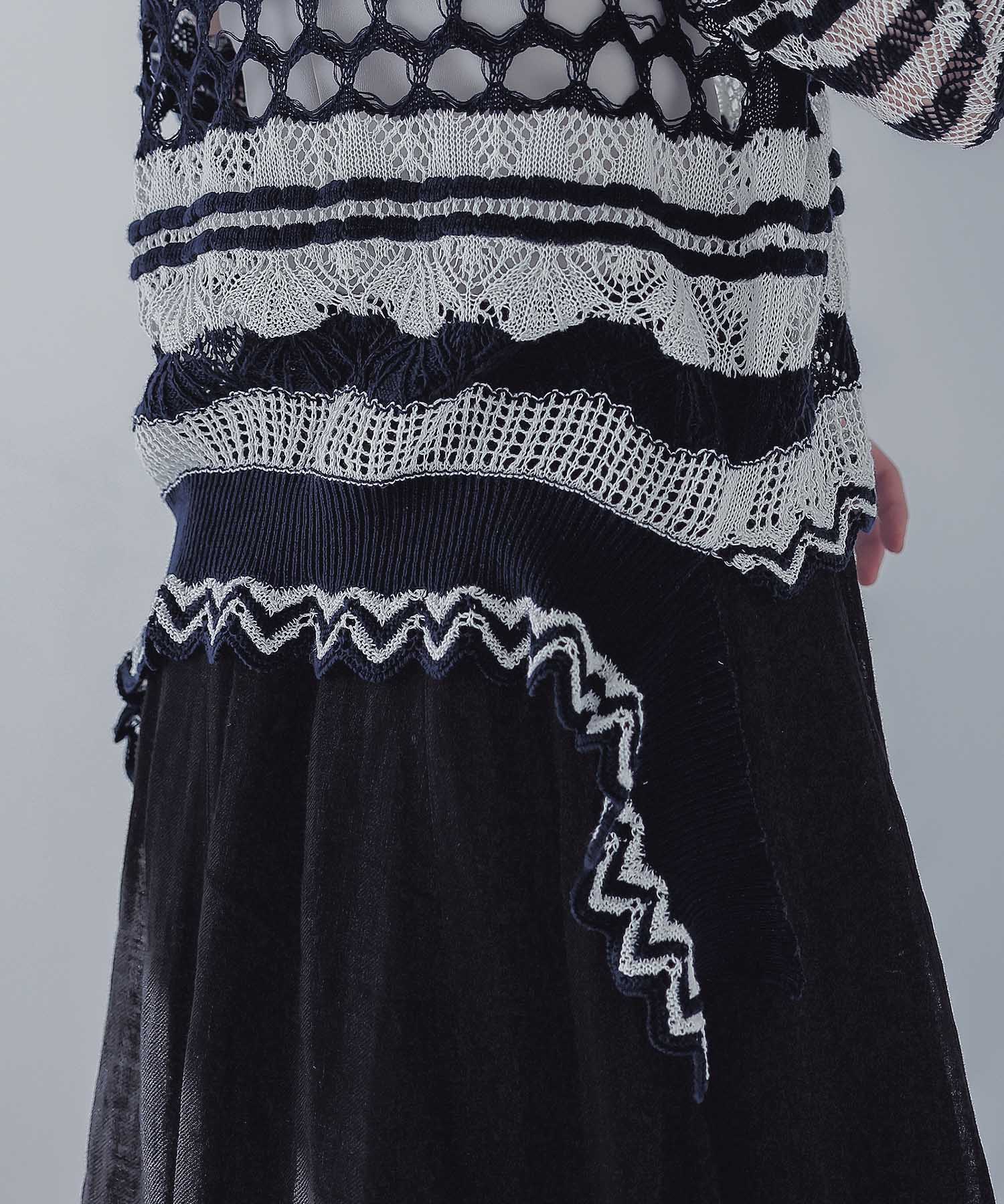 ＜ODAKHA＞crazy lace knit