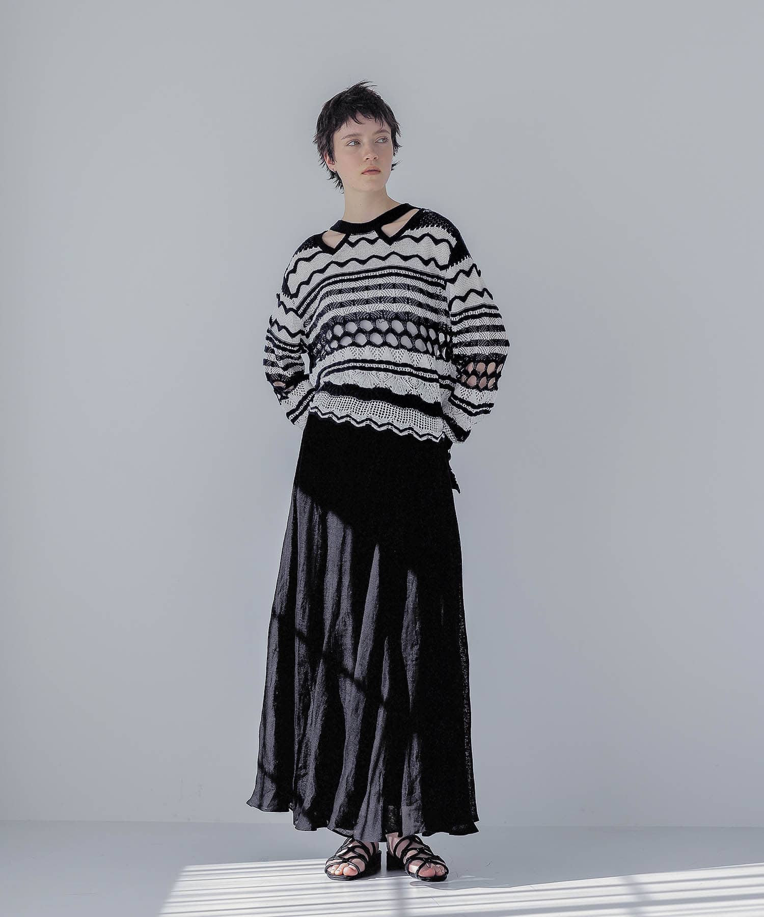 ＜ODAKHA＞crazy lace knit