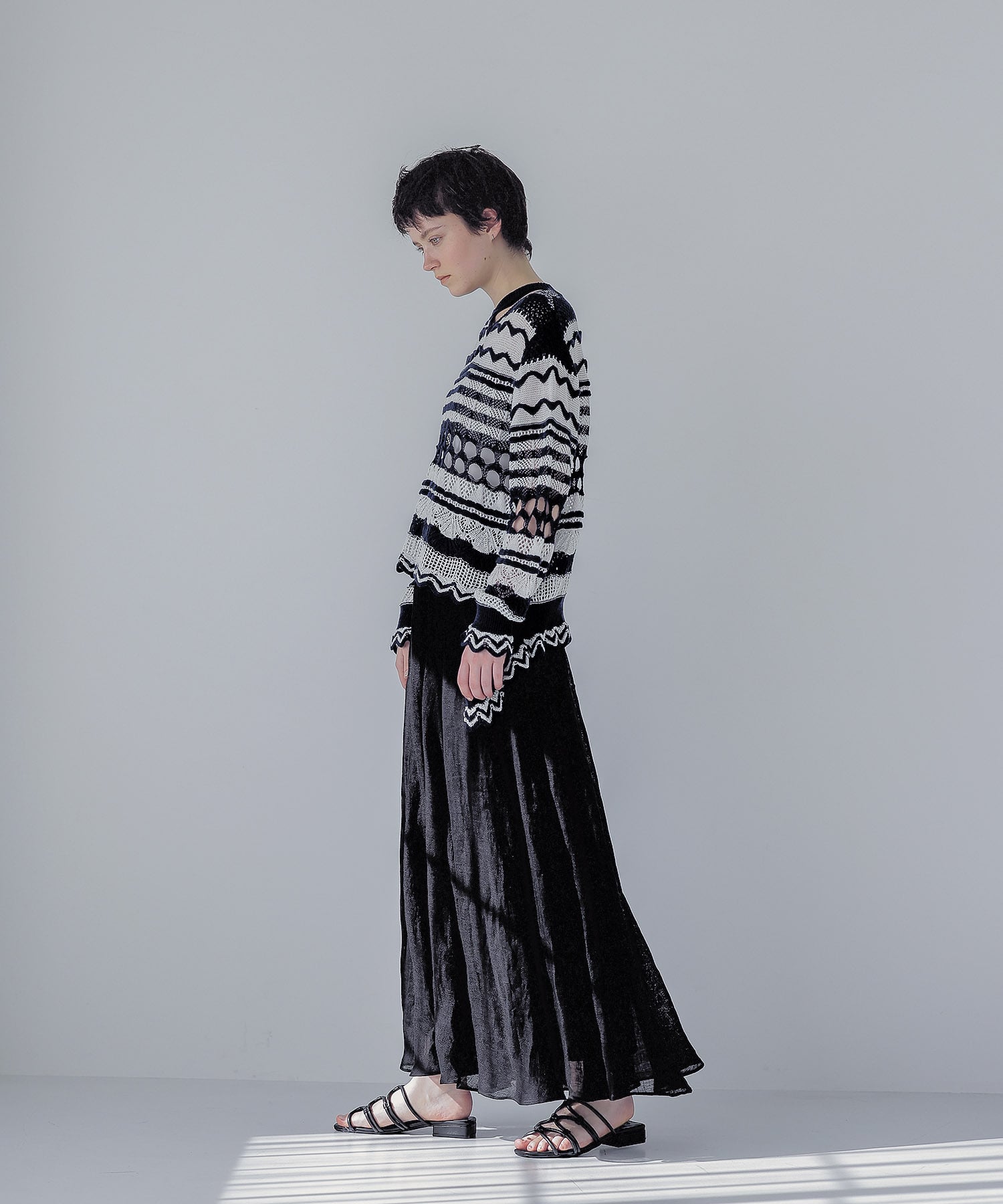 ＜ODAKHA＞crazy lace knit