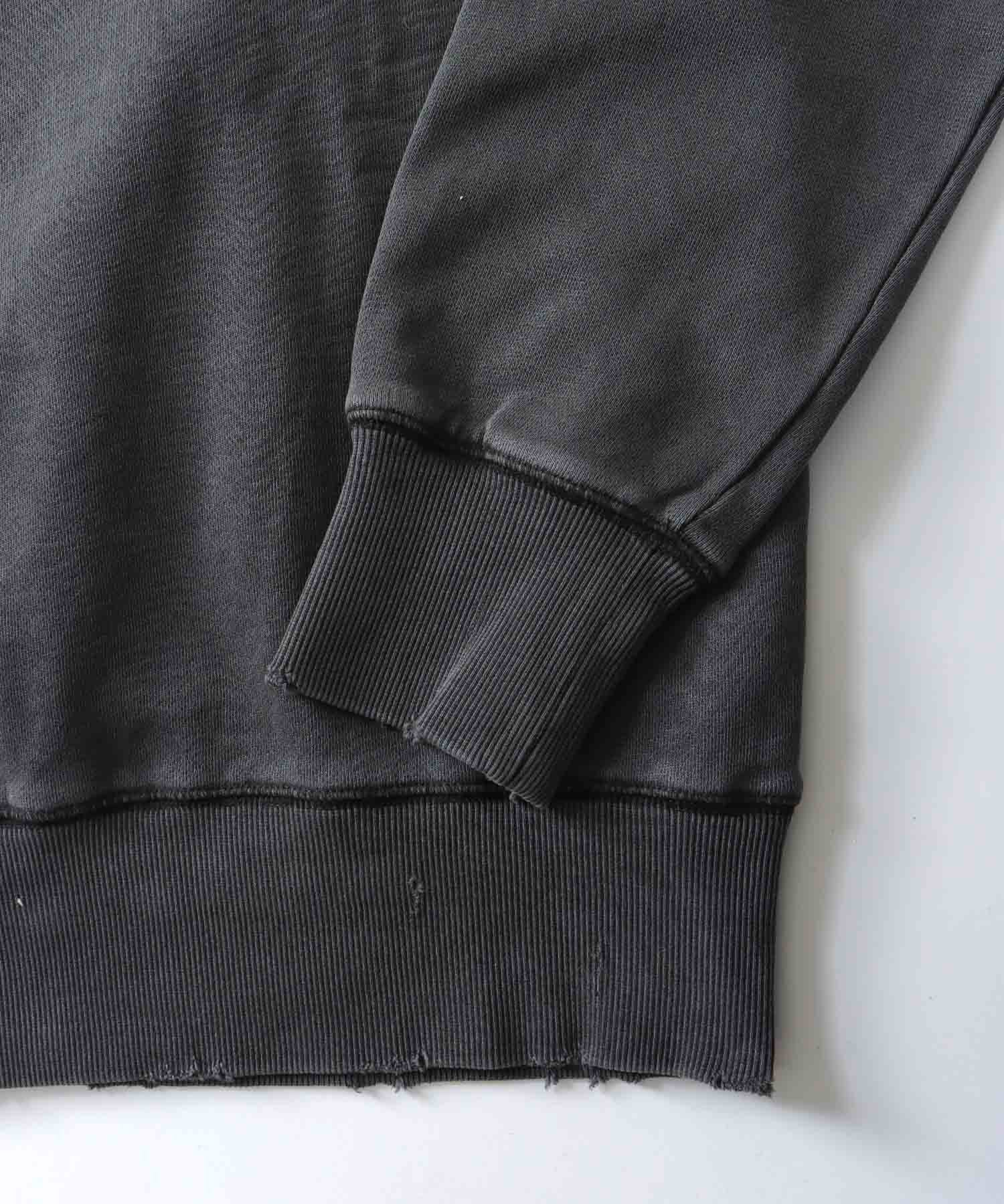 vintage like pigment pullover