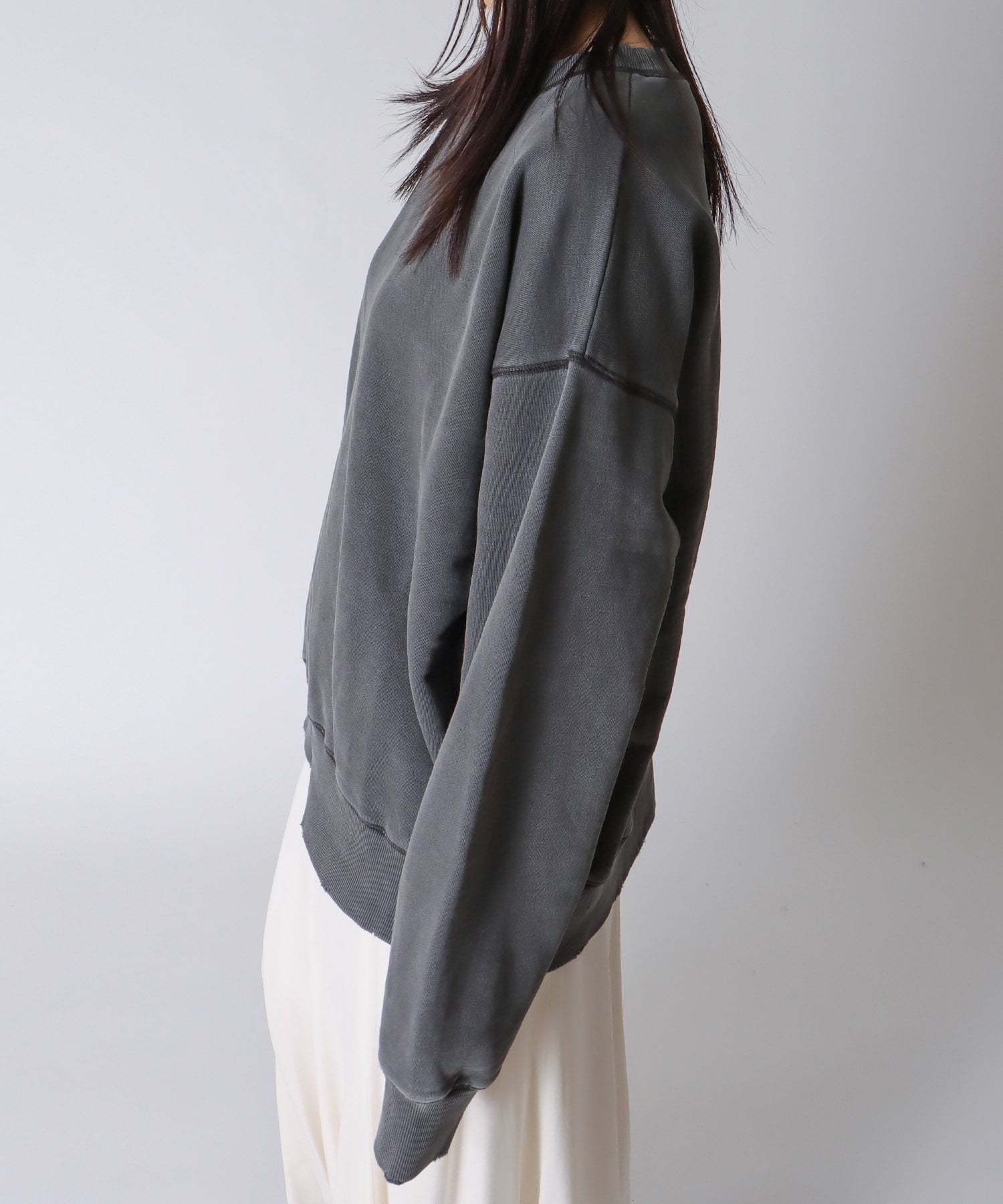 vintage like pigment pullover