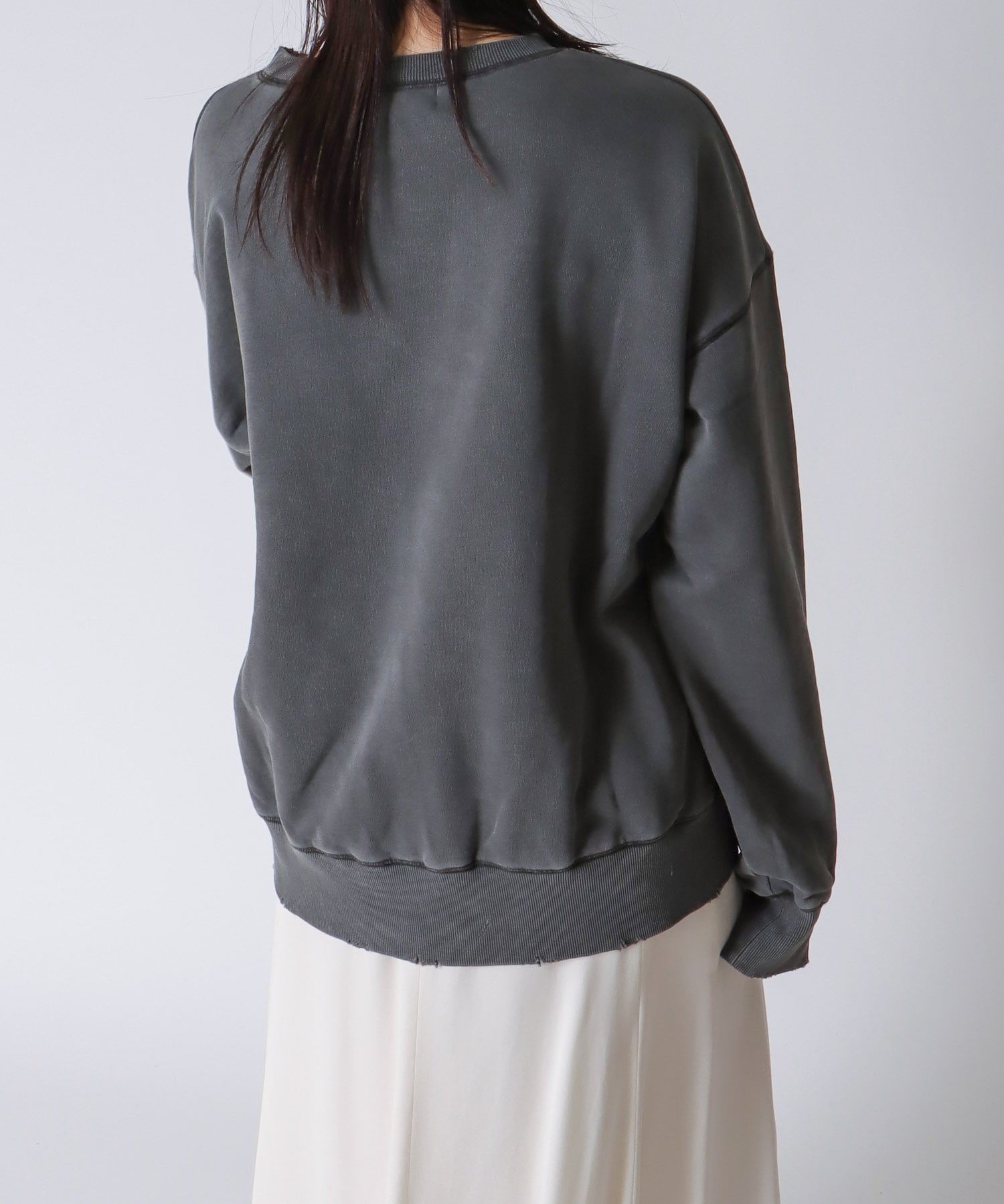 vintage like pigment pullover