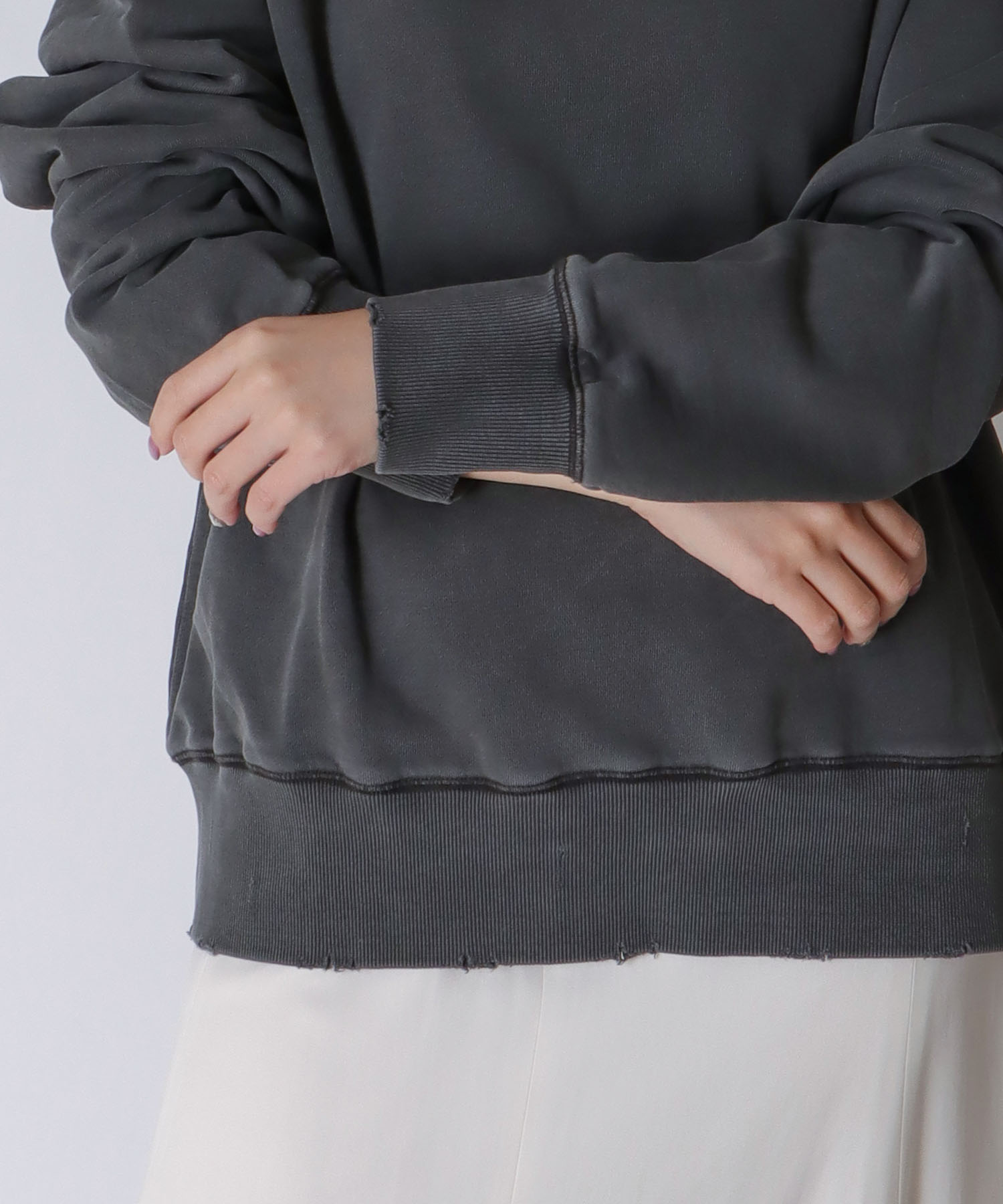vintage like pigment pullover