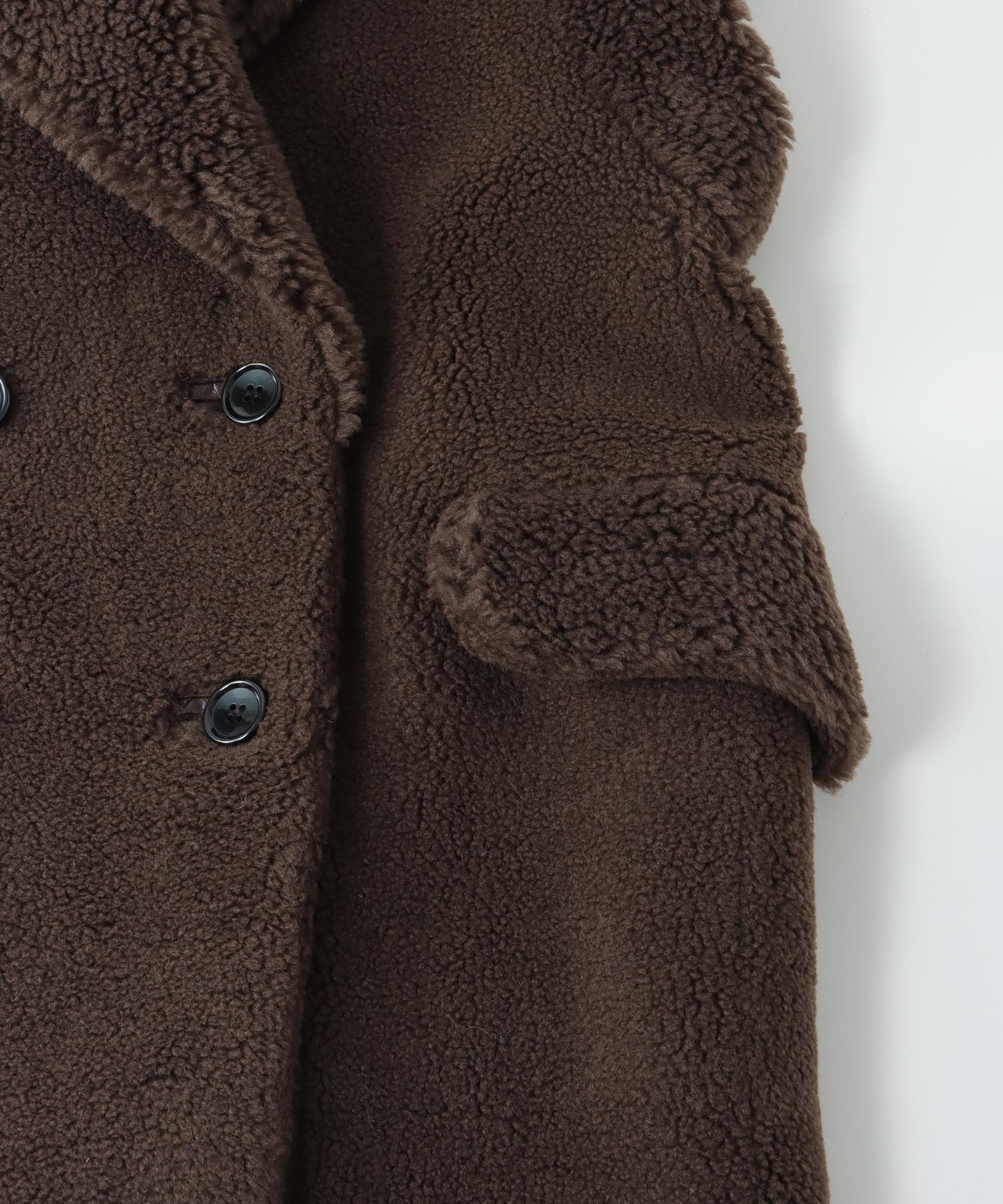 ＜VENIT ＞wool polyester boa gilet