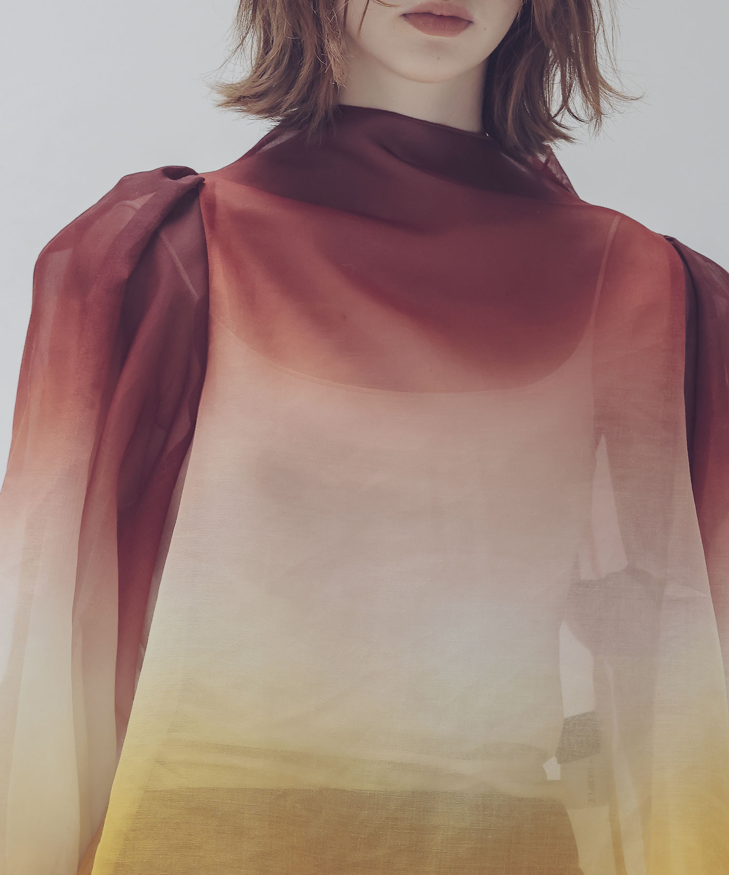 ＜STUMBLY＞Bottleneck Volume Sleeve Blouse