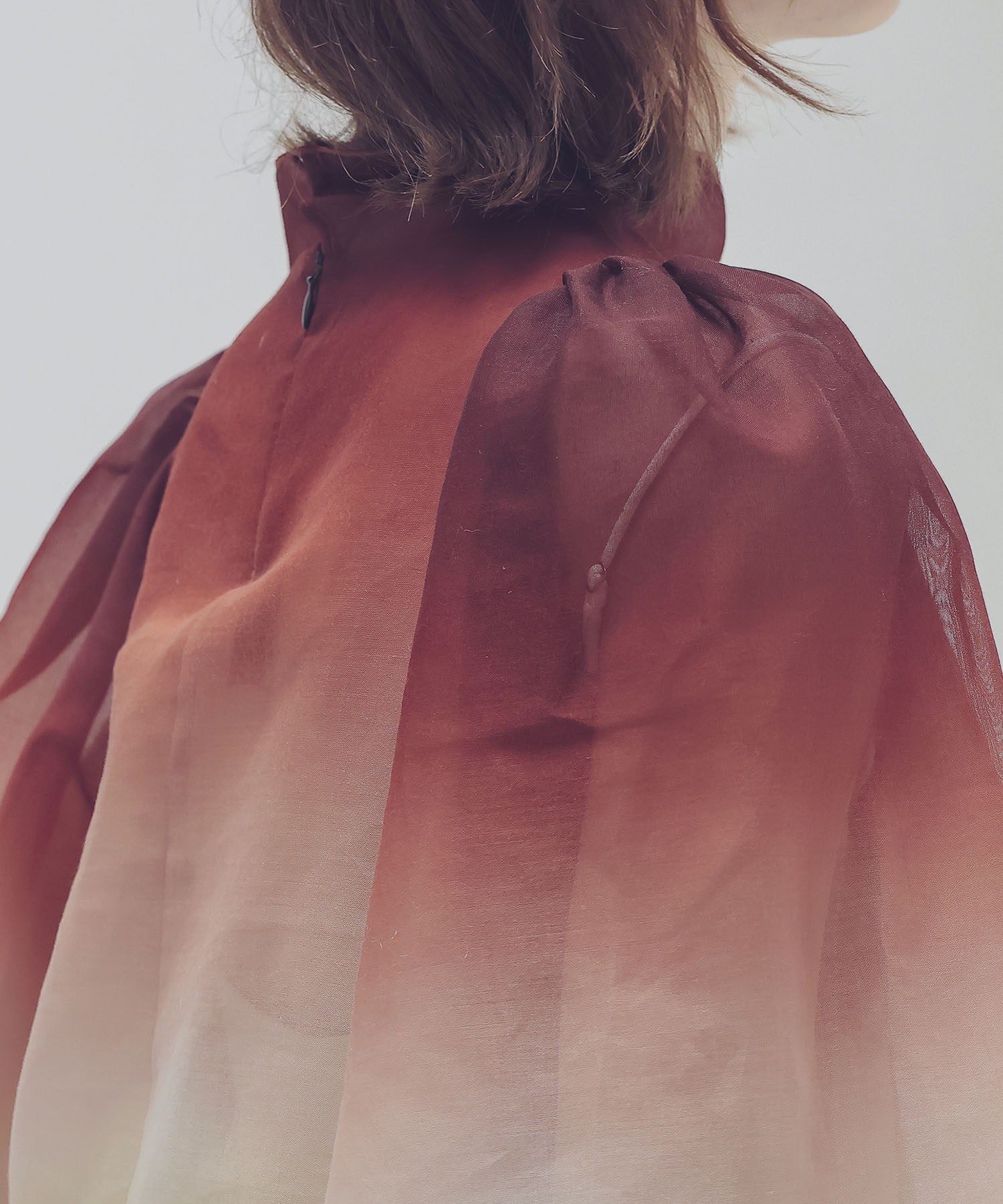 ＜STUMBLY＞Bottleneck Volume Sleeve Blouse