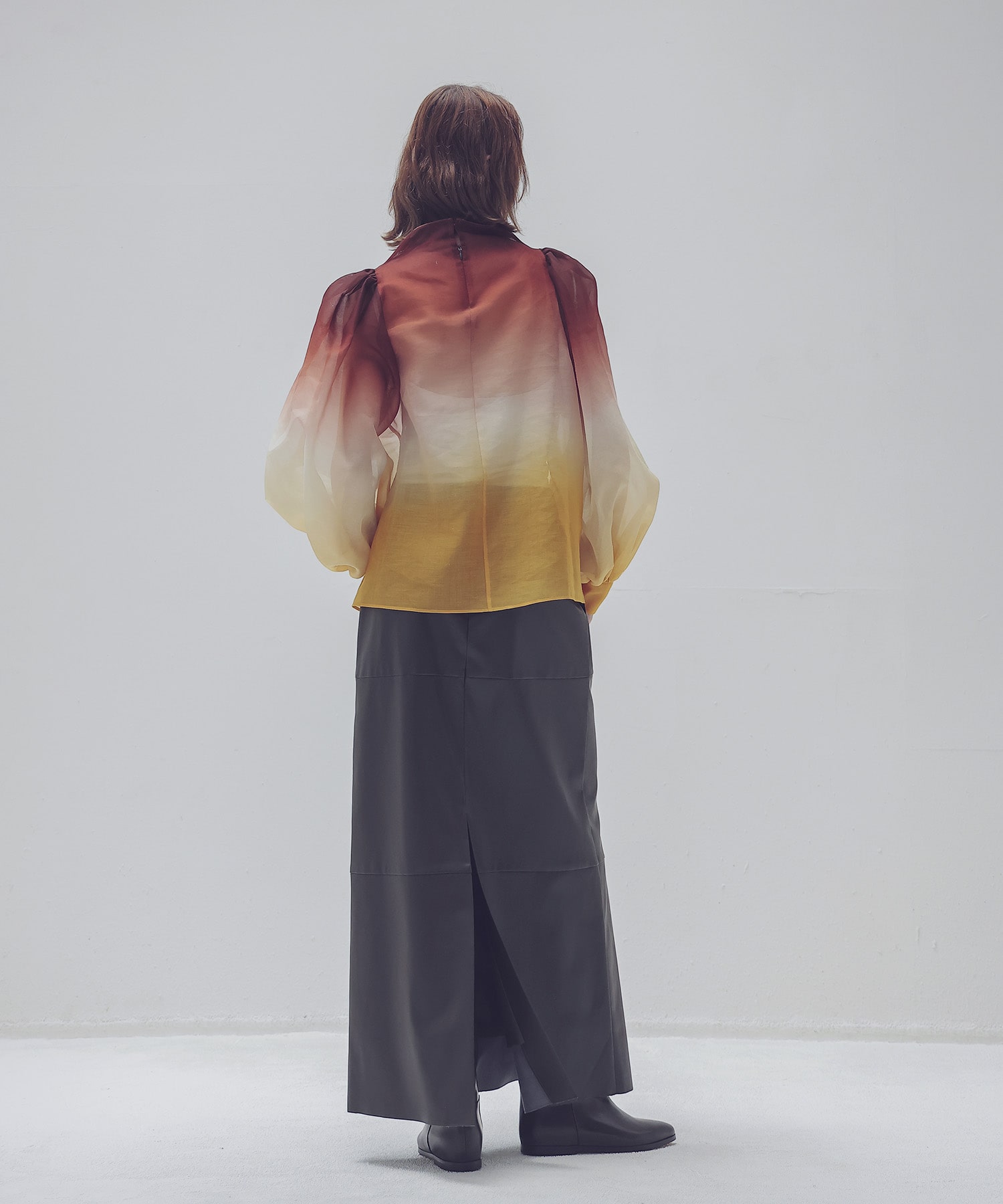 ＜STUMBLY＞Bottleneck Volume Sleeve Blouse