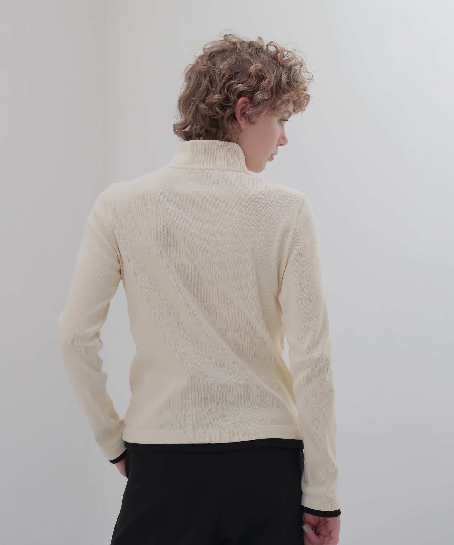 ＜THREE DOTS TURQUOISE × DRESSLAVE＞HALF ZIP PULLOVER