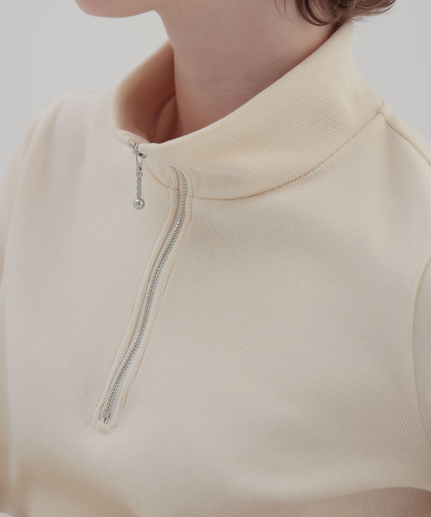 ＜THREE DOTS TURQUOISE × DRESSLAVE＞HALF ZIP PULLOVER