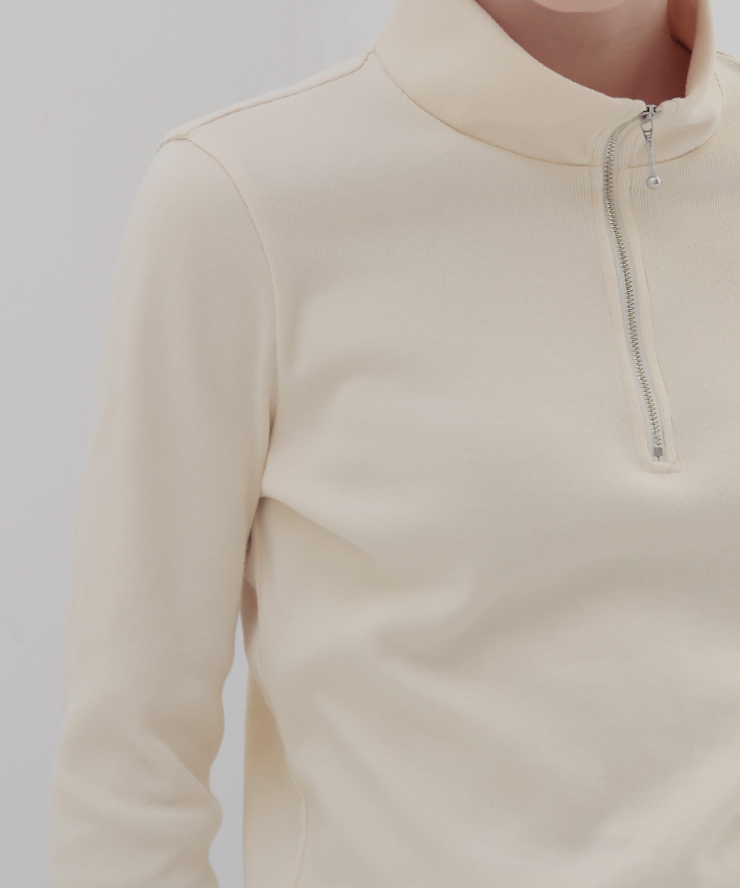 ＜THREE DOTS TURQUOISE × DRESSLAVE＞HALF ZIP PULLOVER