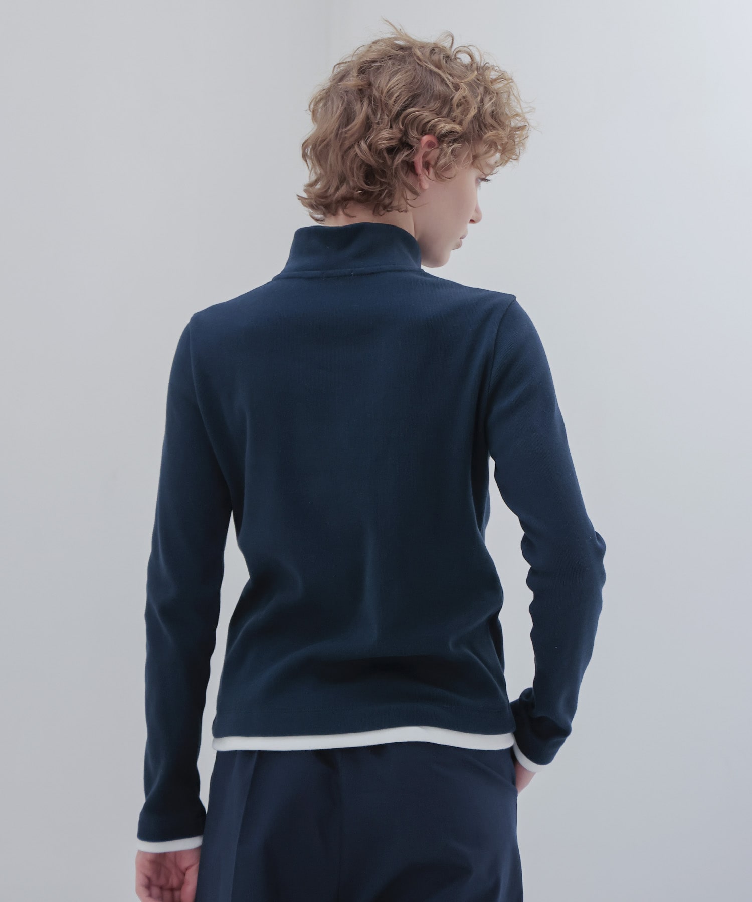 ＜THREE DOTS TURQUOISE × DRESSLAVE＞HALF ZIP PULLOVER