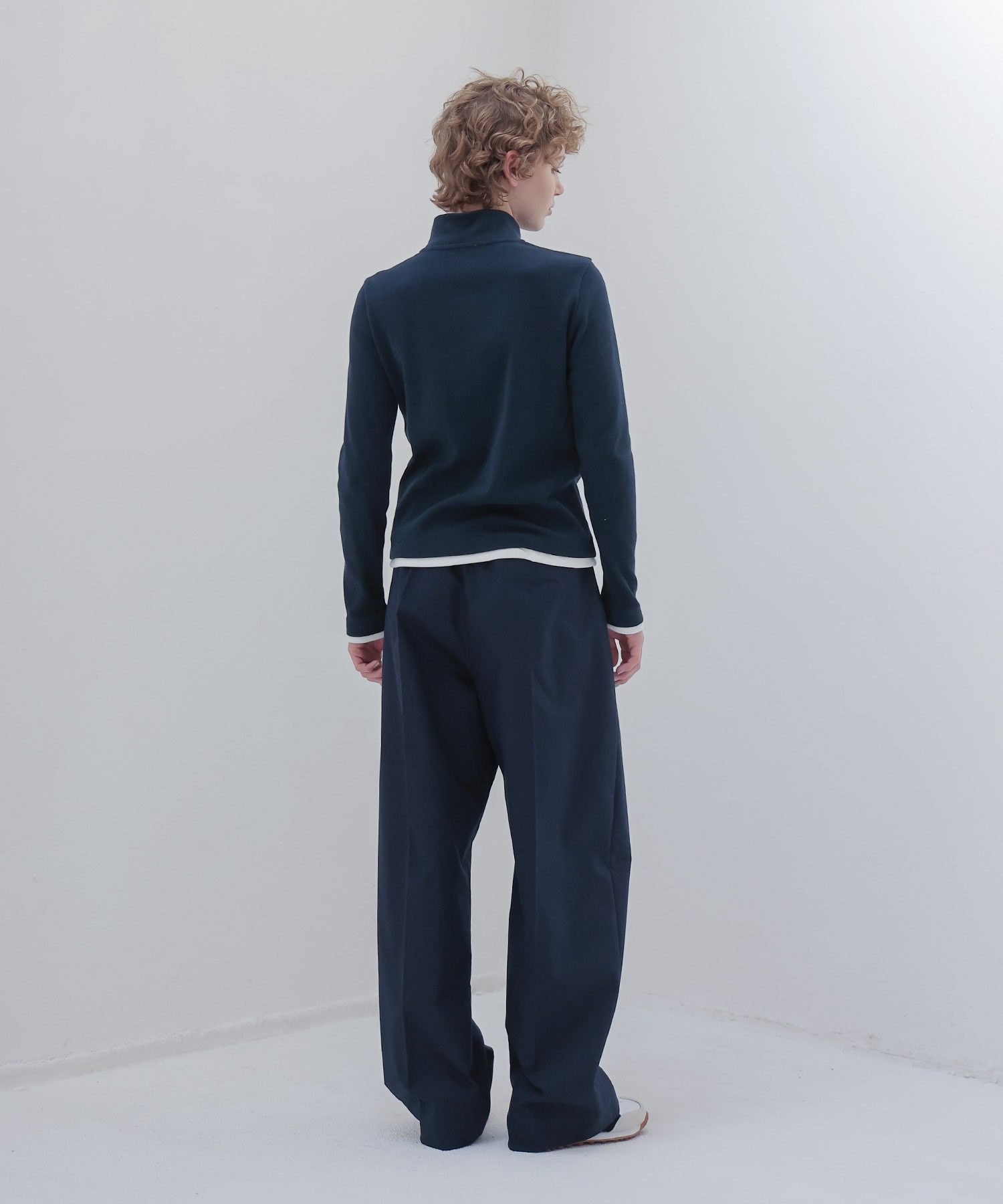 ＜THREE DOTS TURQUOISE × DRESSLAVE＞HALF ZIP PULLOVER