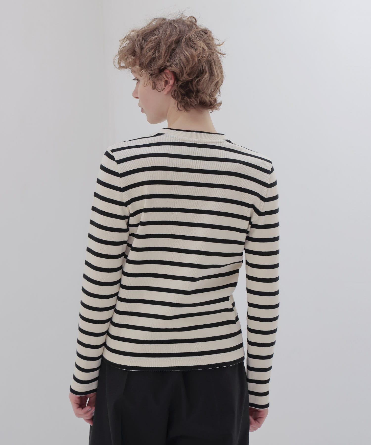 ＜THREE DOTS TURQUOISE × DRESSLAVE＞BORDER LONG SLEEVE TEE
