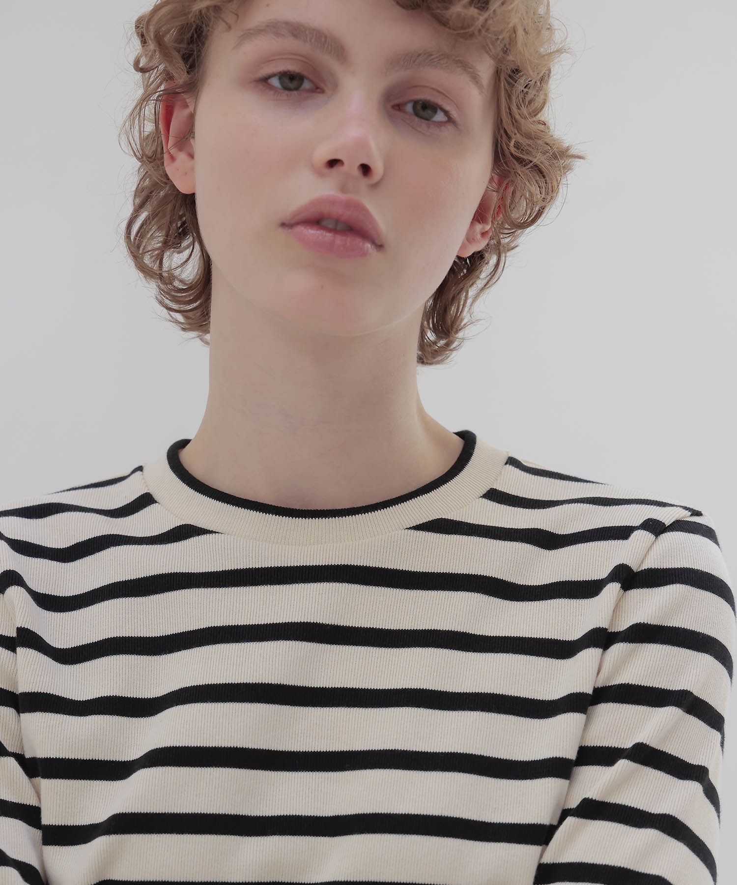 ＜THREE DOTS TURQUOISE × DRESSLAVE＞BORDER LONG SLEEVE TEE