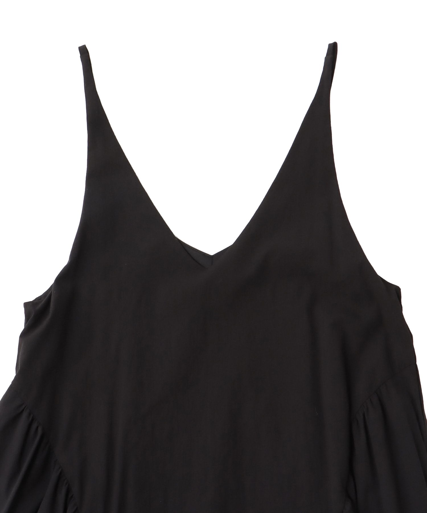 ＜Sugar Rose＞side gather vneck dress