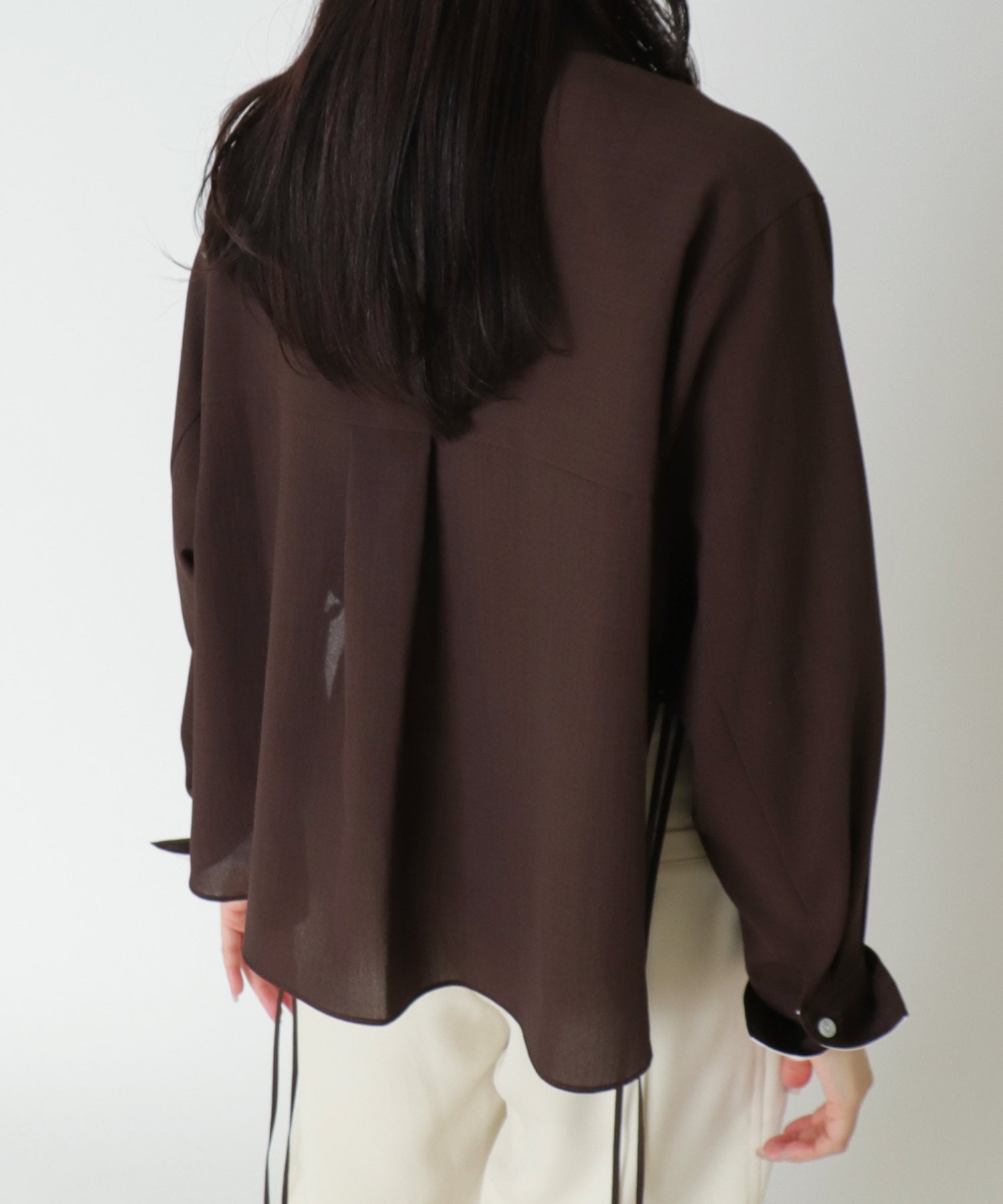 ＜B7＞dry vintage side string blouse