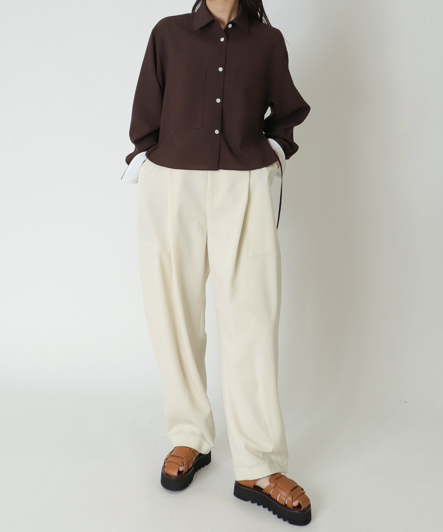 ＜B7＞dry vintage side string blouse