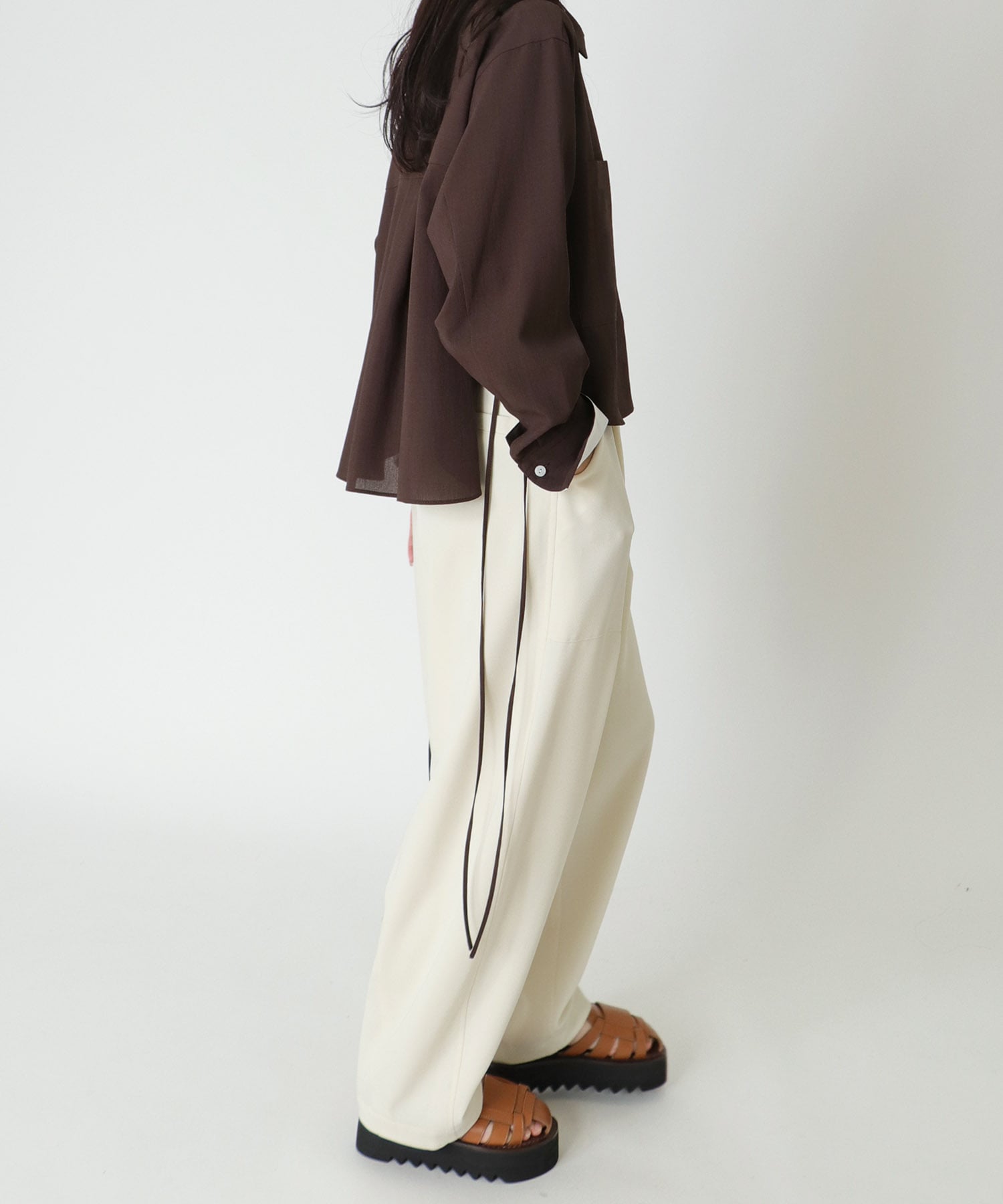 ＜B7＞dry vintage side string blouse