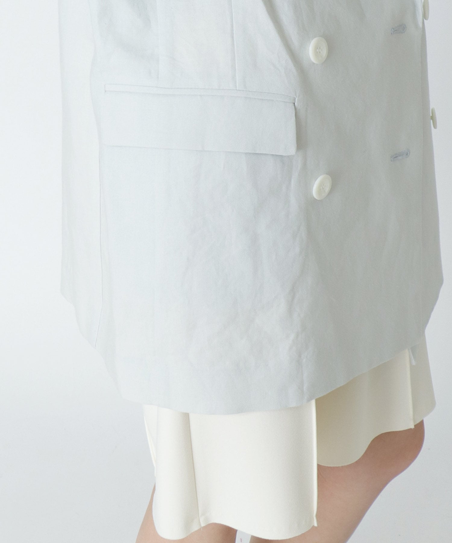 ＜B7＞big linen  double jacket