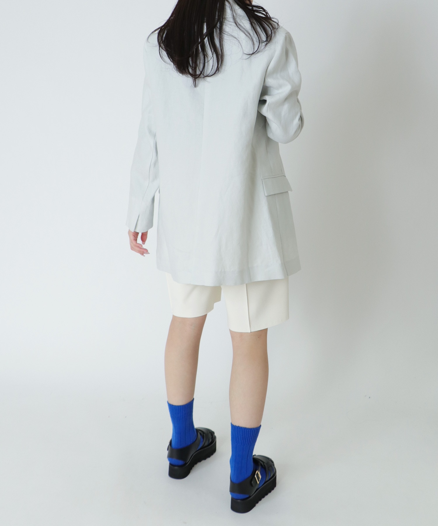 ＜B7＞big linen  double jacket