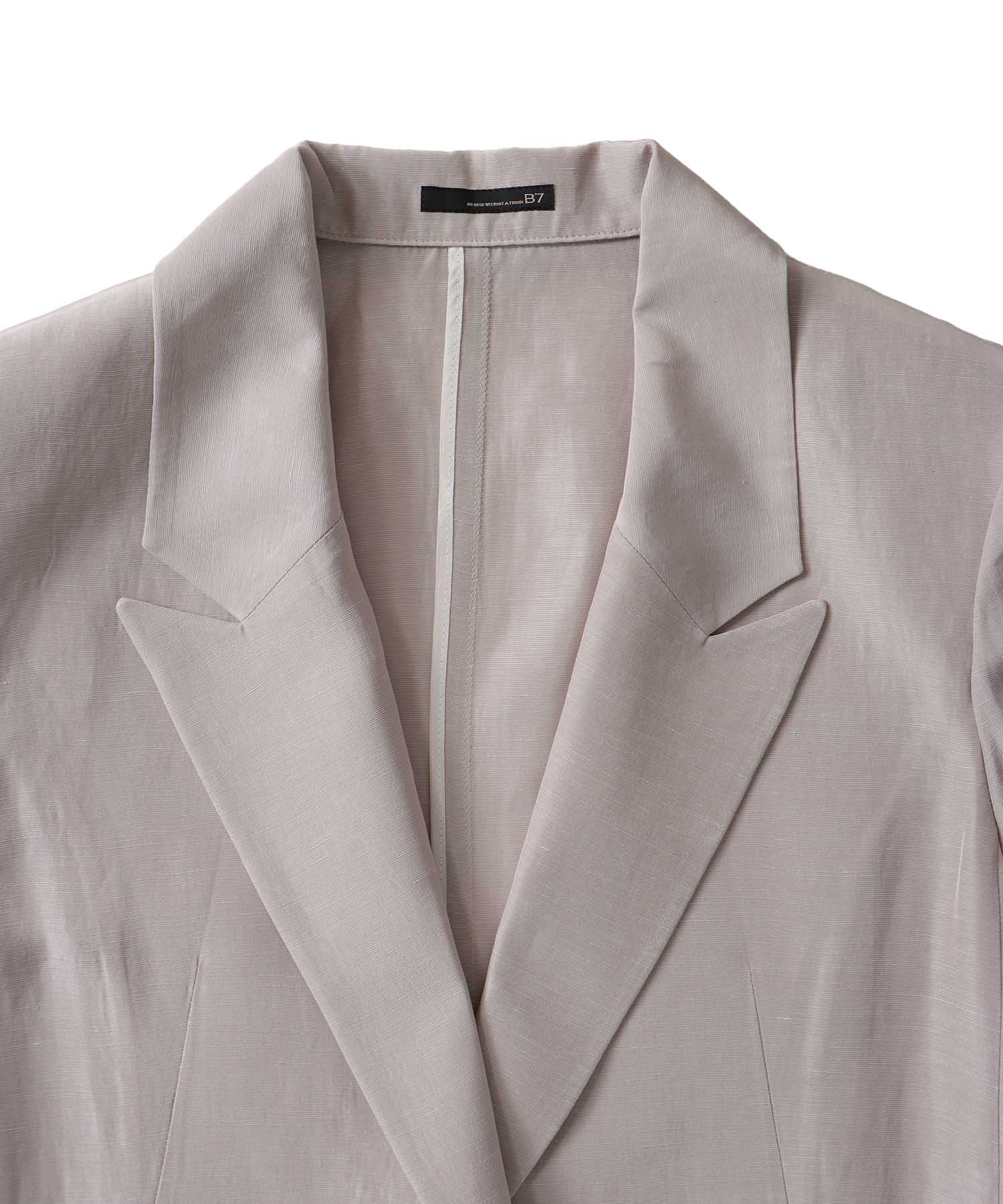 ＜B7＞linen slab boyfriend jacket