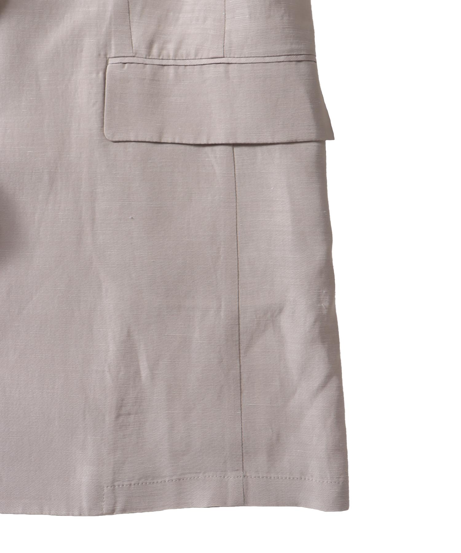 ＜B7＞linen slab boyfriend jacket