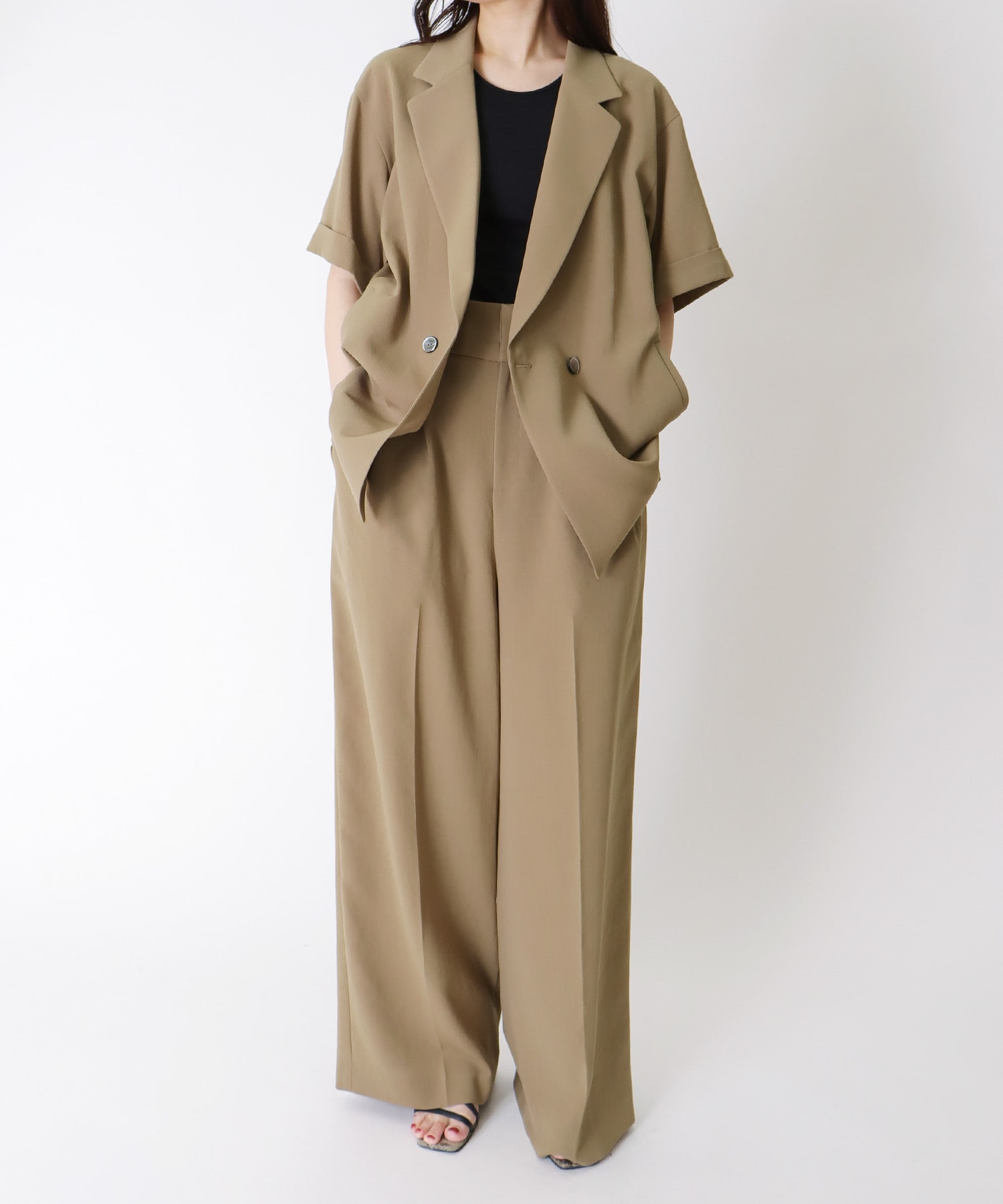 ＜B7＞twill half sleeve w jacket