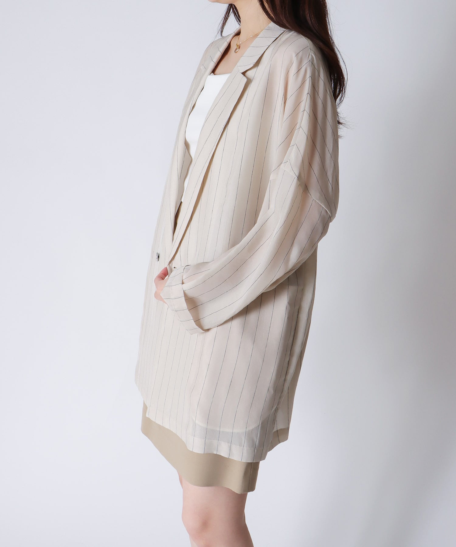 ＜B7＞cupra stripe jacket