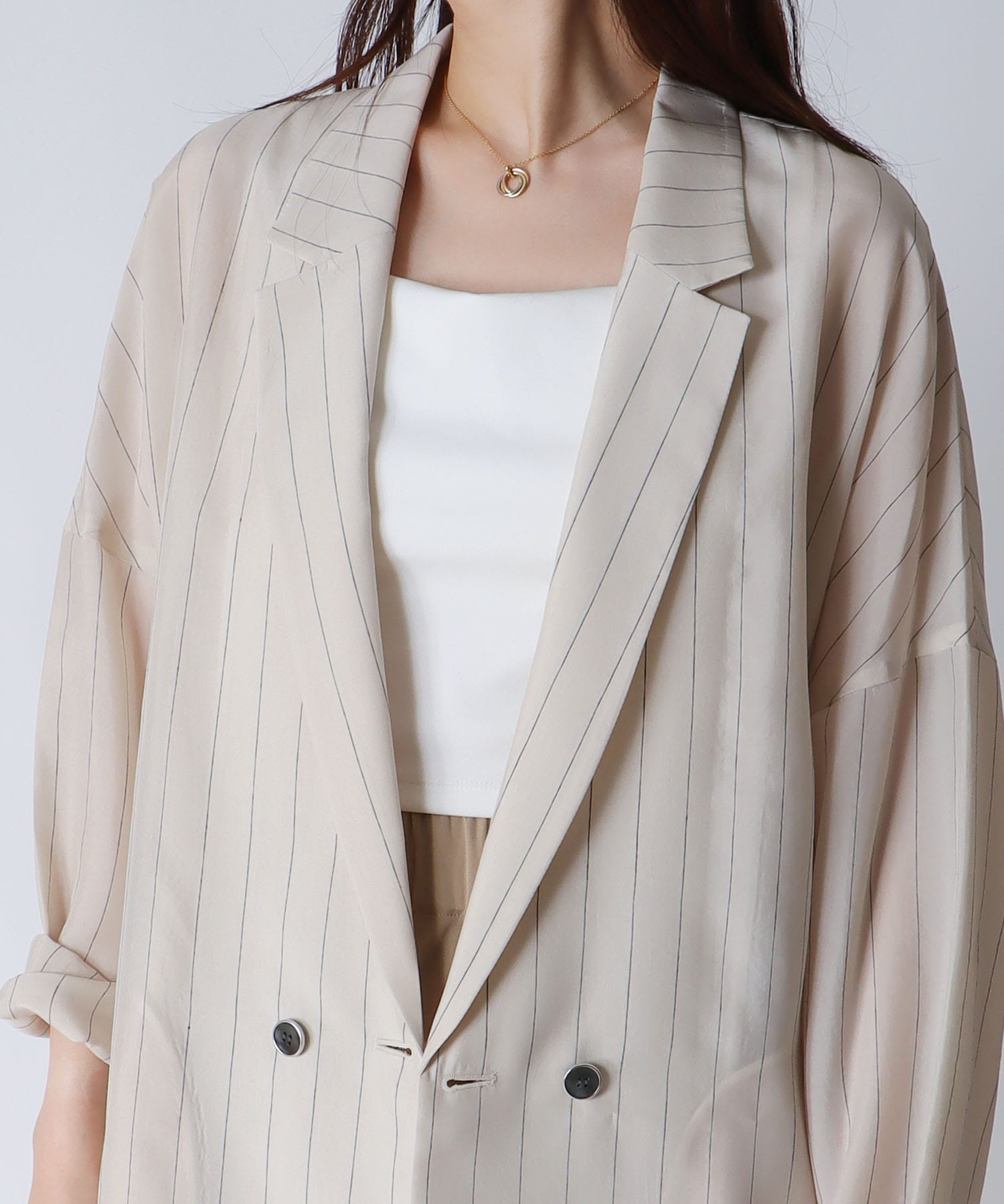 ＜B7＞cupra stripe jacket