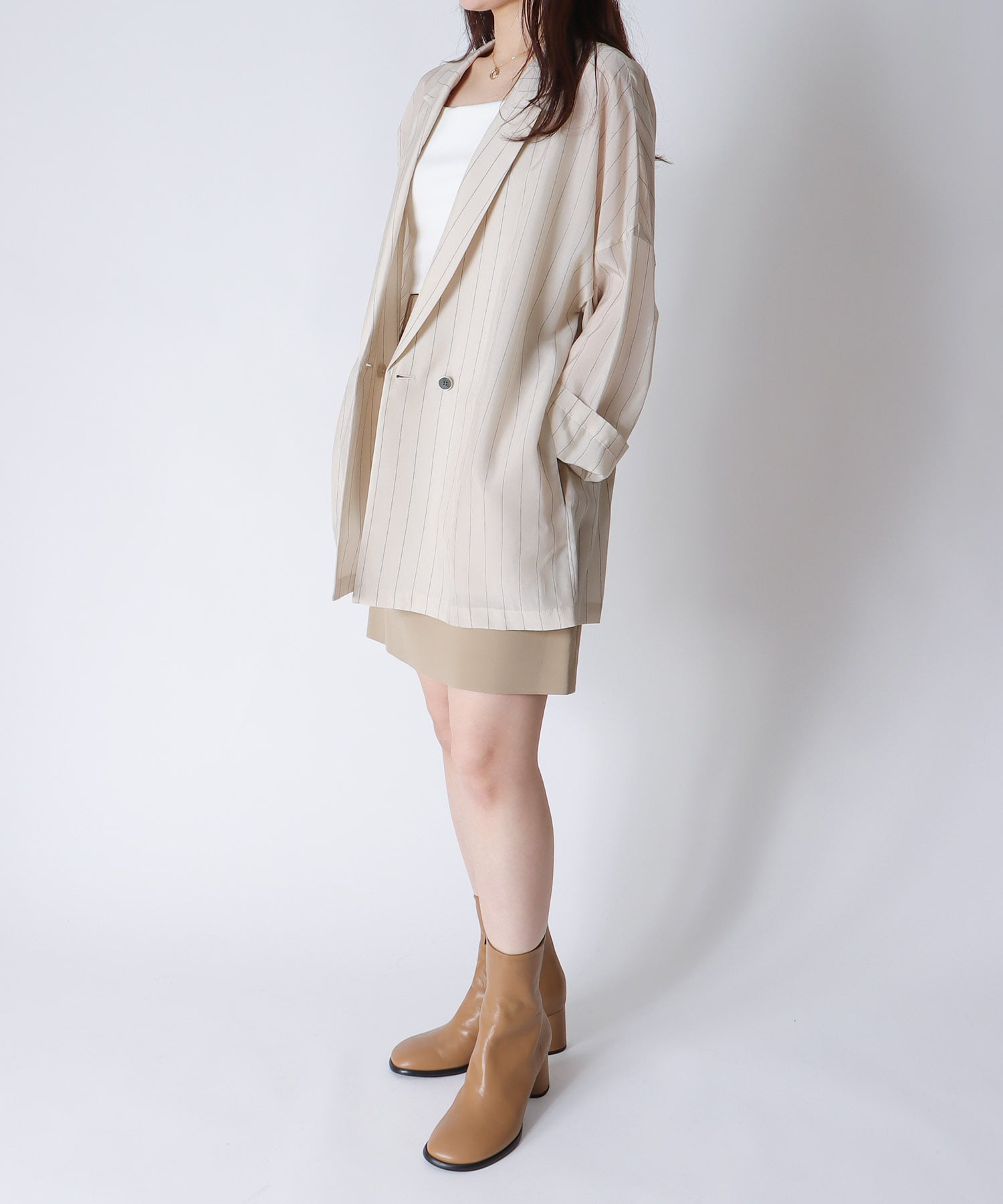 ＜B7＞cupra stripe jacket