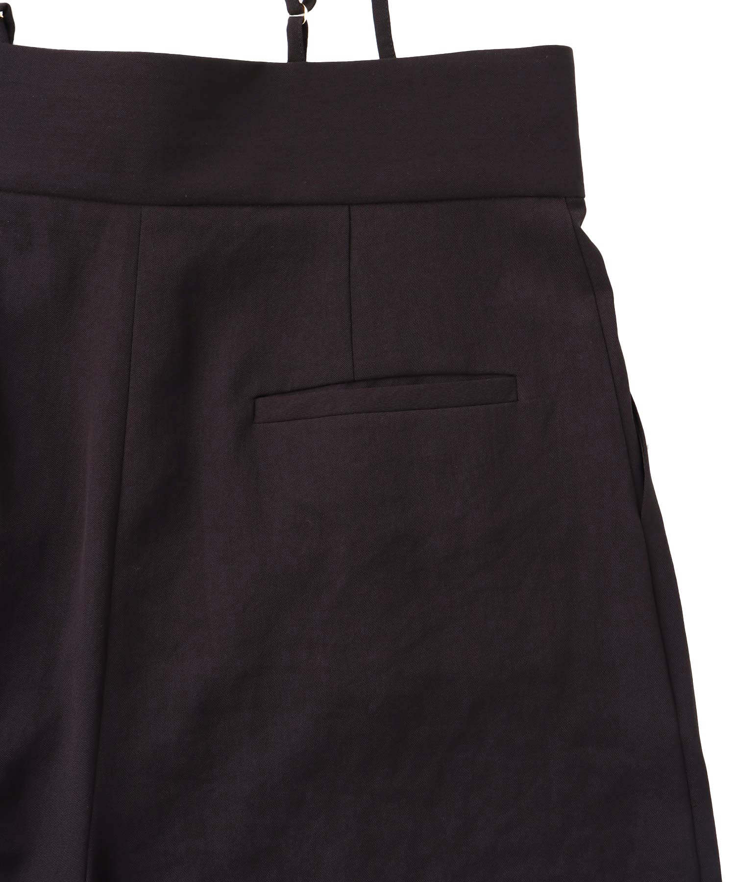 ＜B7＞sholder wide pants
