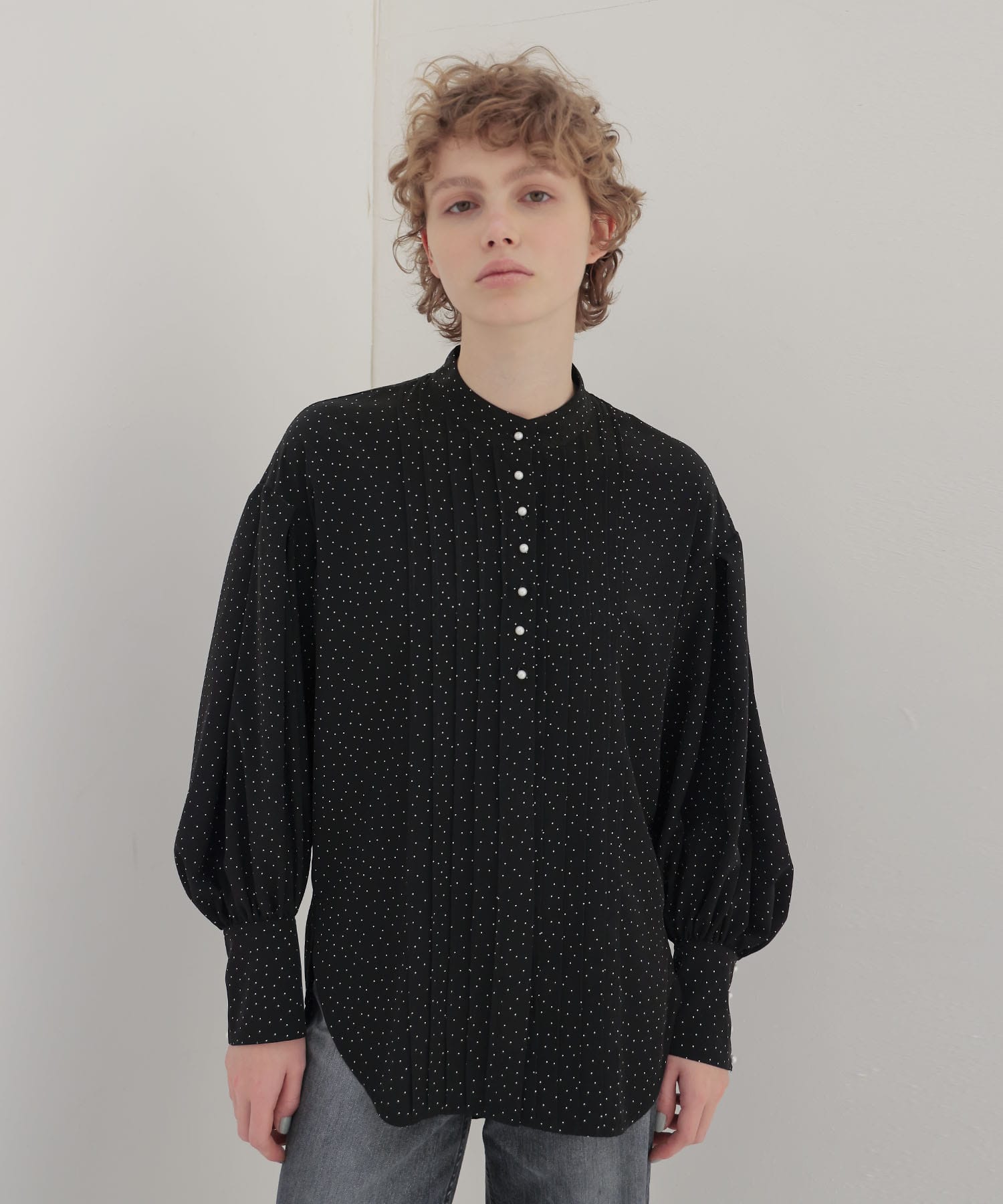 ＜TSURU by Mariko Oikawa＞Ruler dot print
