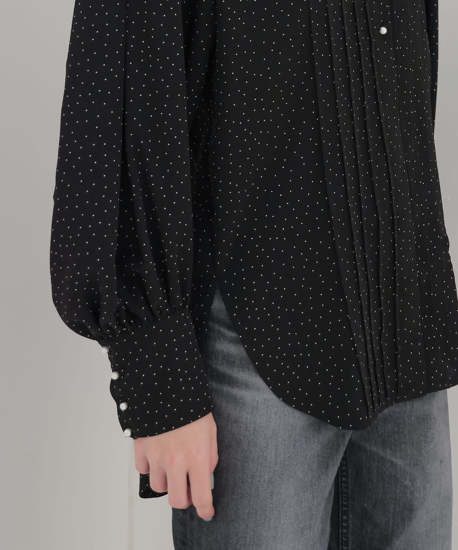 ＜TSURU by Mariko Oikawa＞Ruler dot print