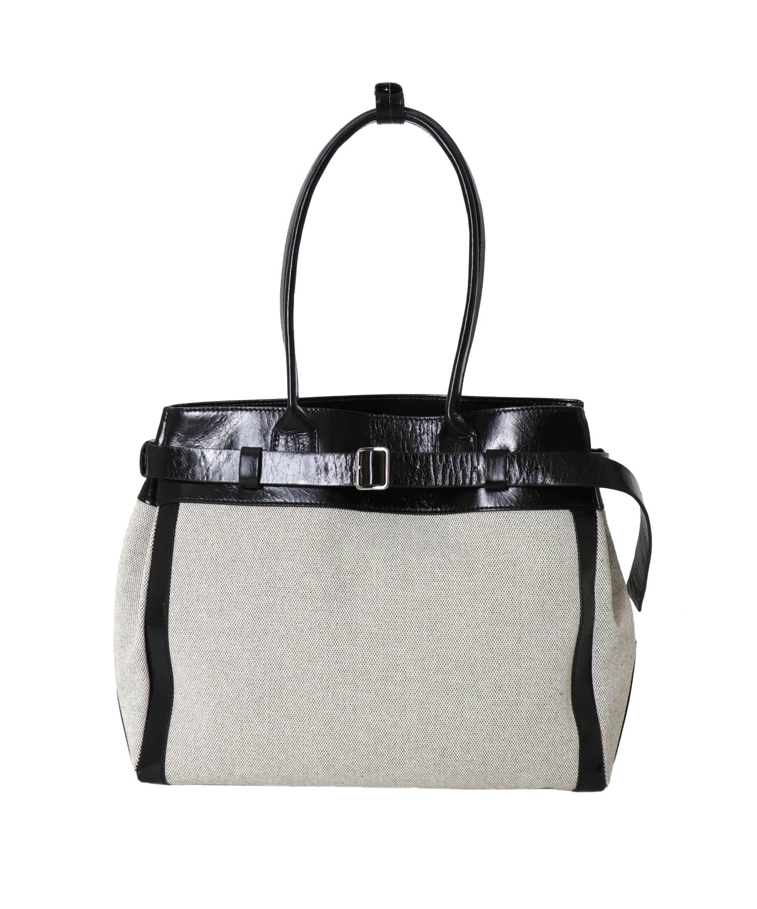 ＜CHRISTIAN VILLA＞canvas×leather belted bag