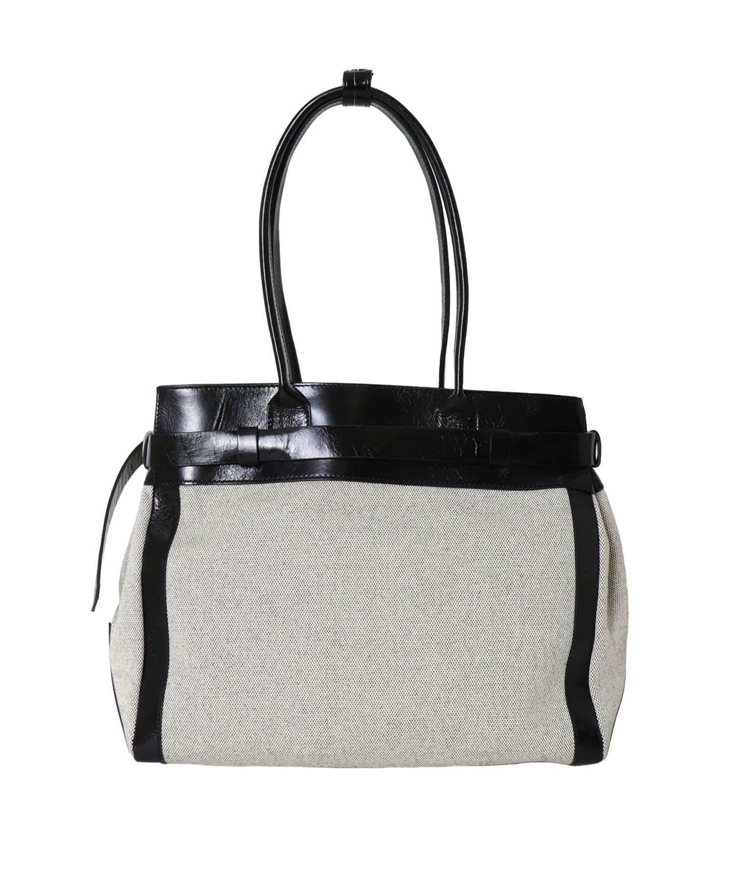 ＜CHRISTIAN VILLA＞canvas×leather belted bag