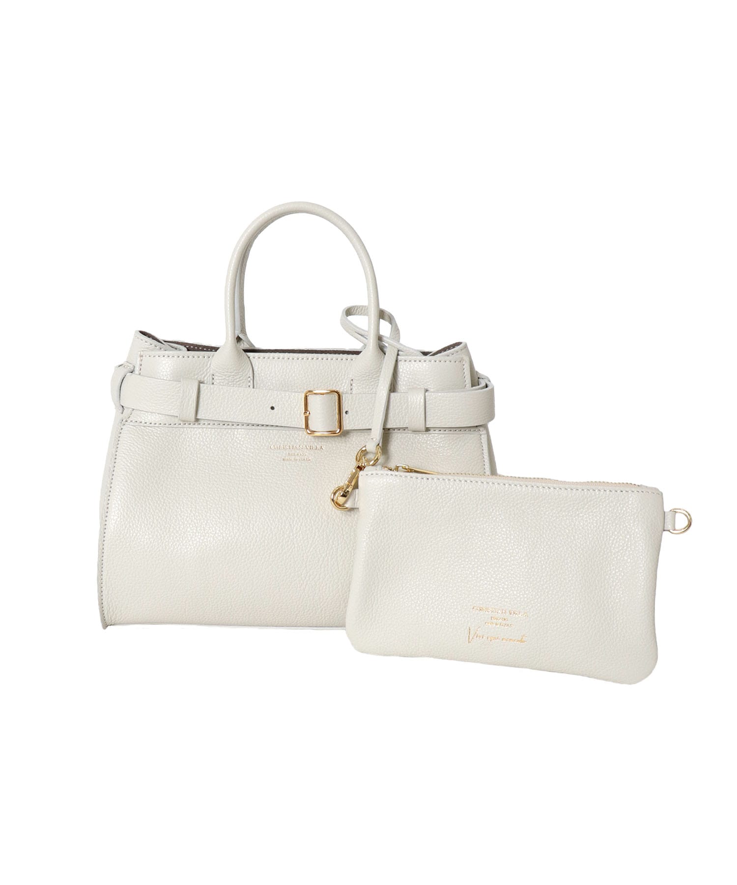 ＜CHRISTIAN VILLA＞belted 2way bag